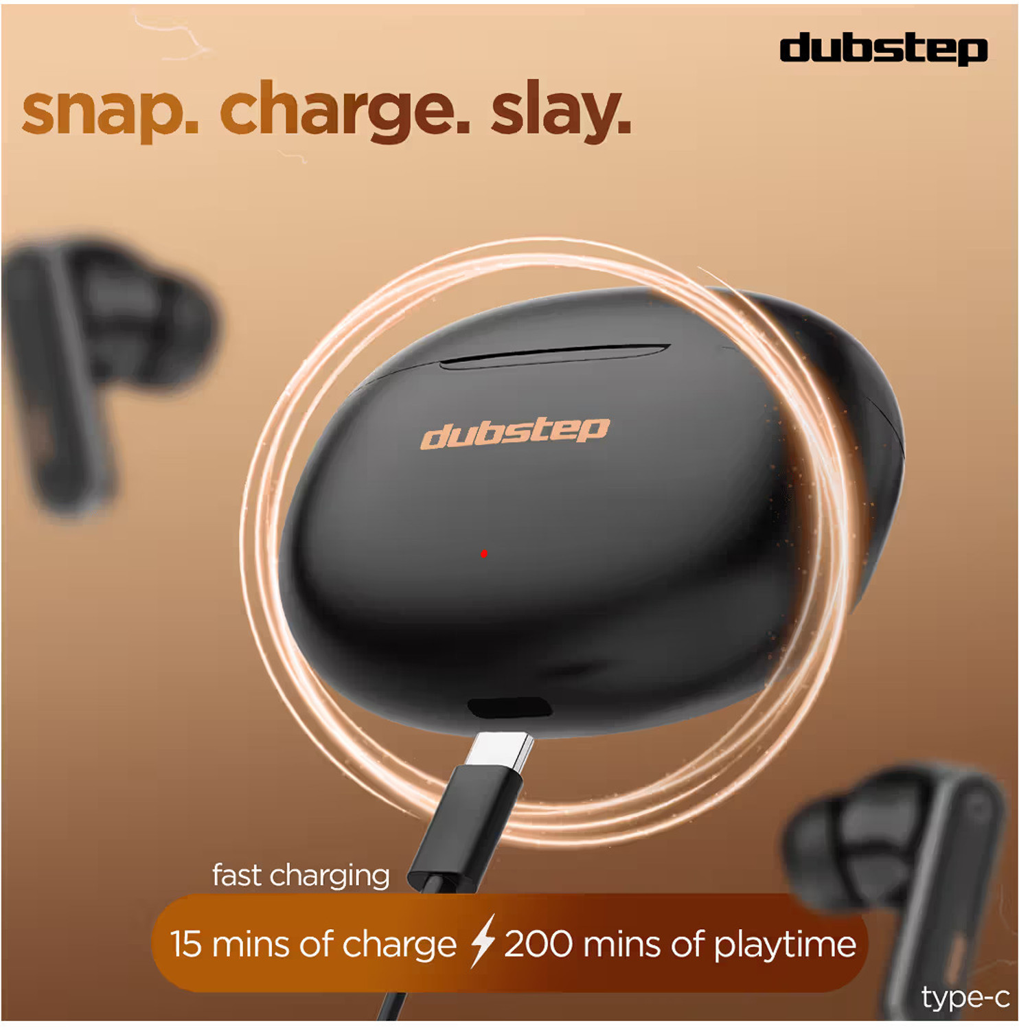 Image of Dubstep Buzz X9 With 56 Hrs playtime Enc Tws Bluetooth Headset (Black, True Wireless)