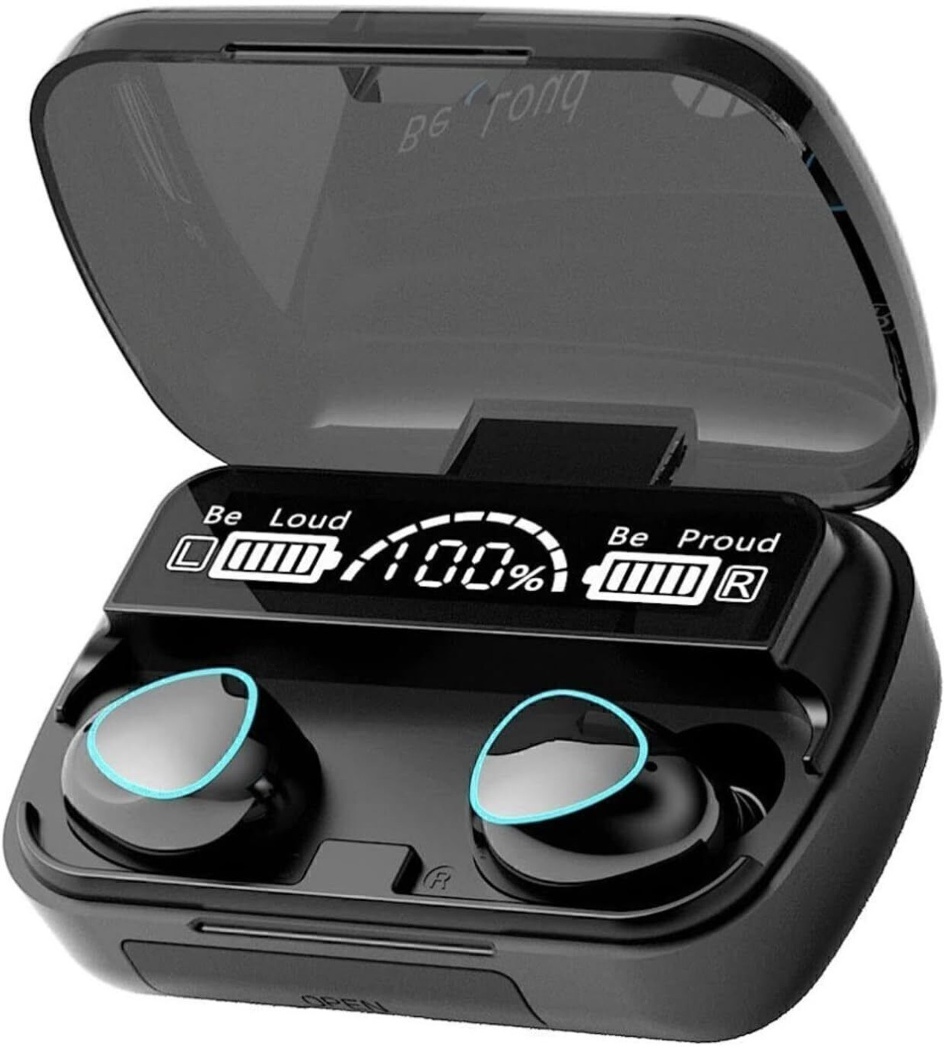 Image of Thirty First Truly Wireless Bluetooth Earbuds 3 Pro with up to 32dB Active Noise Cancellation Bluetooth Headset (Black, In the Ear)