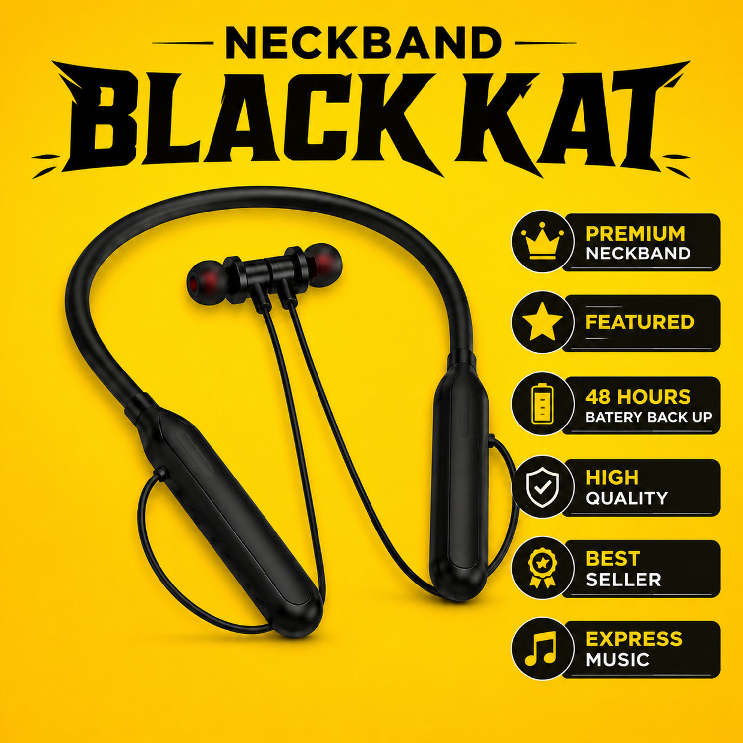Image of itel Roar 60 Bluetooth Headset (Dark Blue, In the Ear)