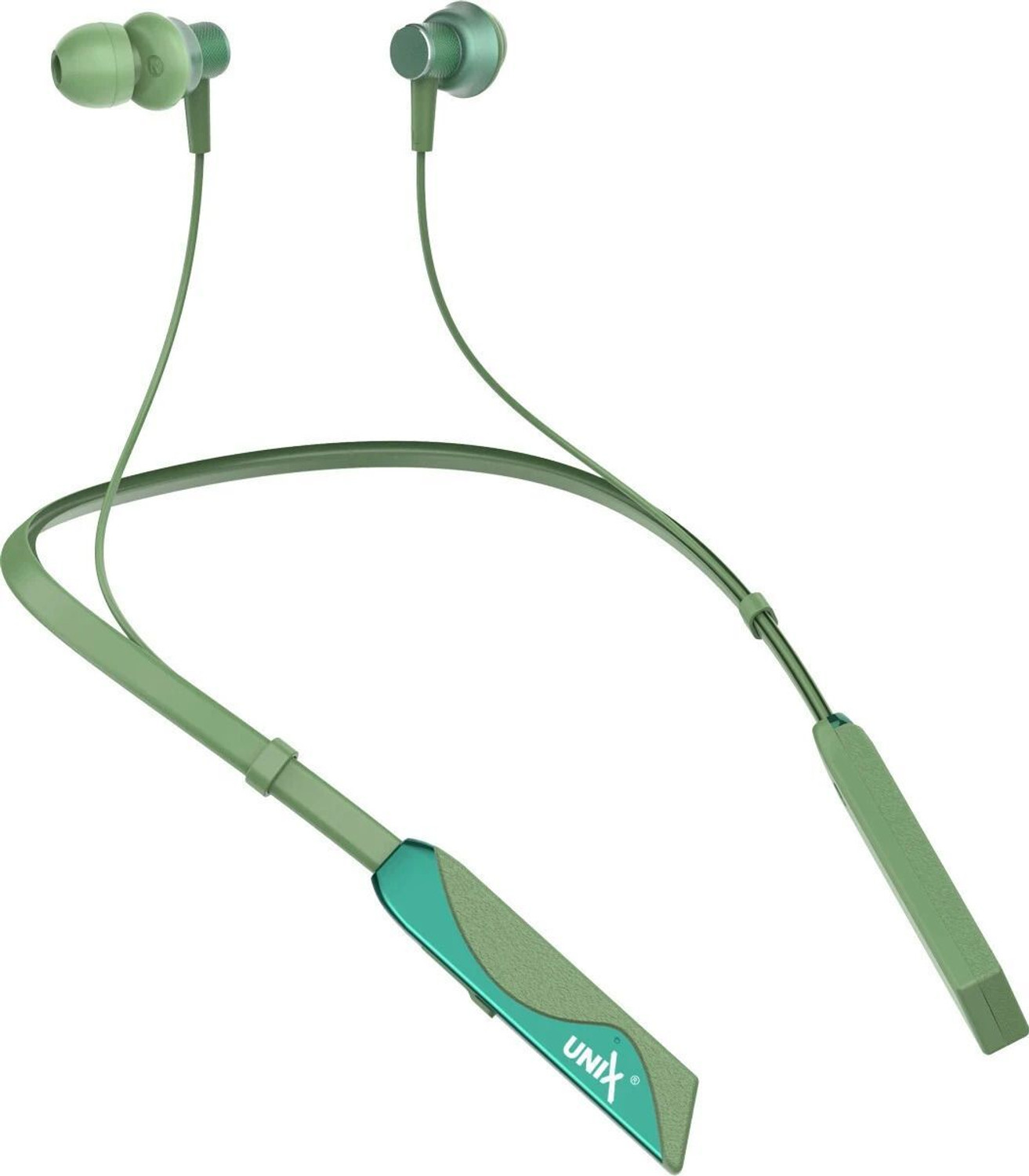 Image of GHEREL for OnePls Z2 Bluetooth Neckband Earphones Wireless Headset with Noise Bluetooth Headset (Green, In the Ear)