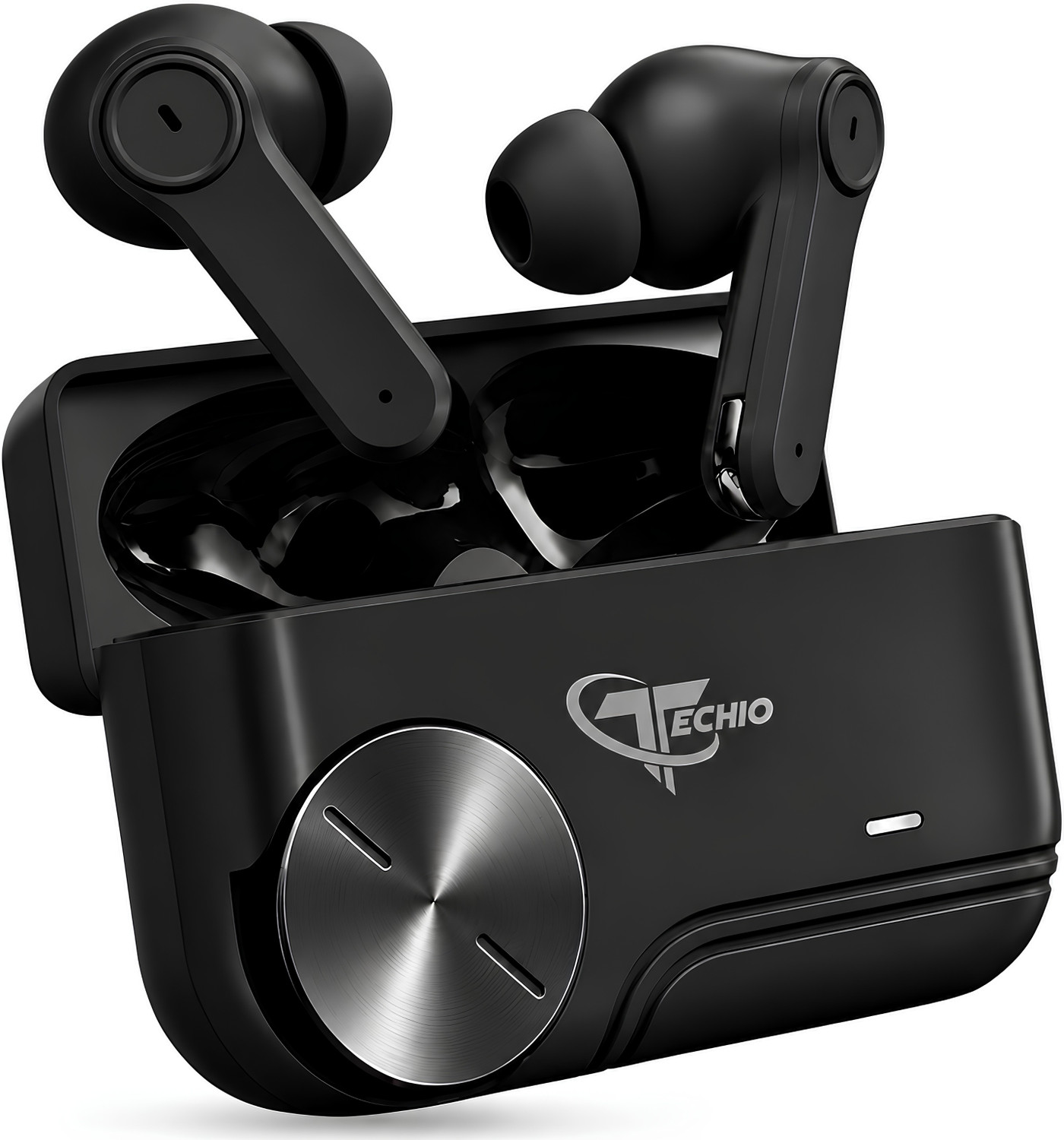 Image of TECHMAZE N o i s e Master Buds, Sound by Bose in-Ear Bluetooth Earbuds, Up to 49dB Q4 Bluetooth Headset (Black, True Wireless)
