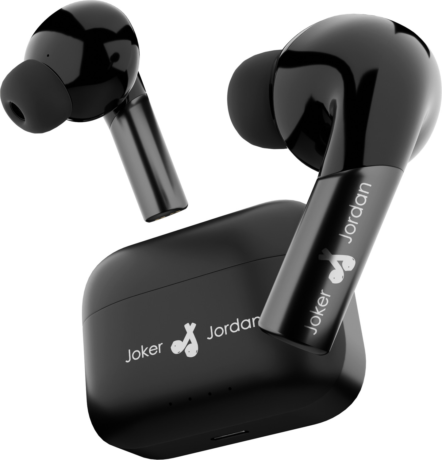 Image of SIGNATIZE in Ear Earbuds with 35H Playtime,Low Latency Bass Drivers, Type-C Fast Charging Bluetooth Headset (Transparent, In the Ear)