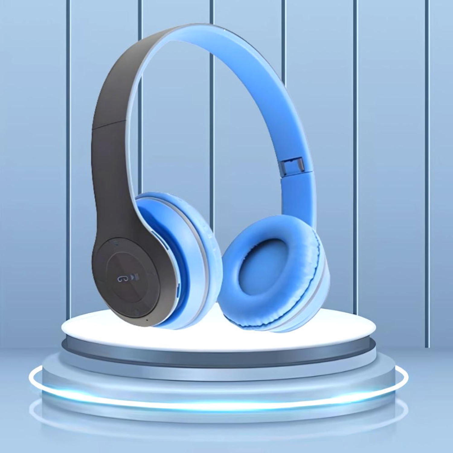Image of VardaanEnt Multicolour-Gaming P47 Wireless Portable Sports Headphones Stereo VE-199 Bluetooth Headset (Multicolor, On the Ear)