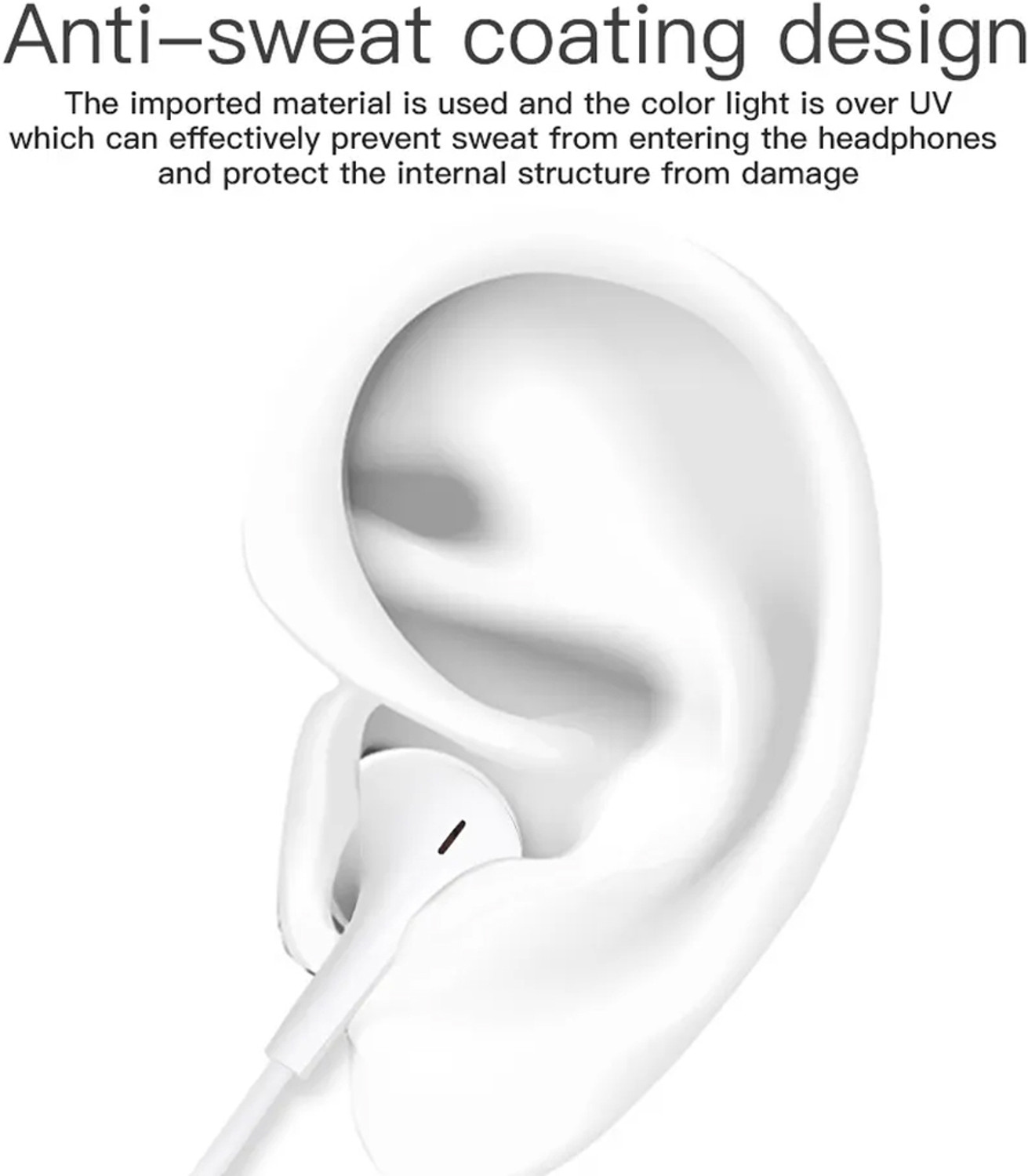 Image of Varni HE110 Type-C Premium Wired Earphone Wired Headset (White, In the Ear)