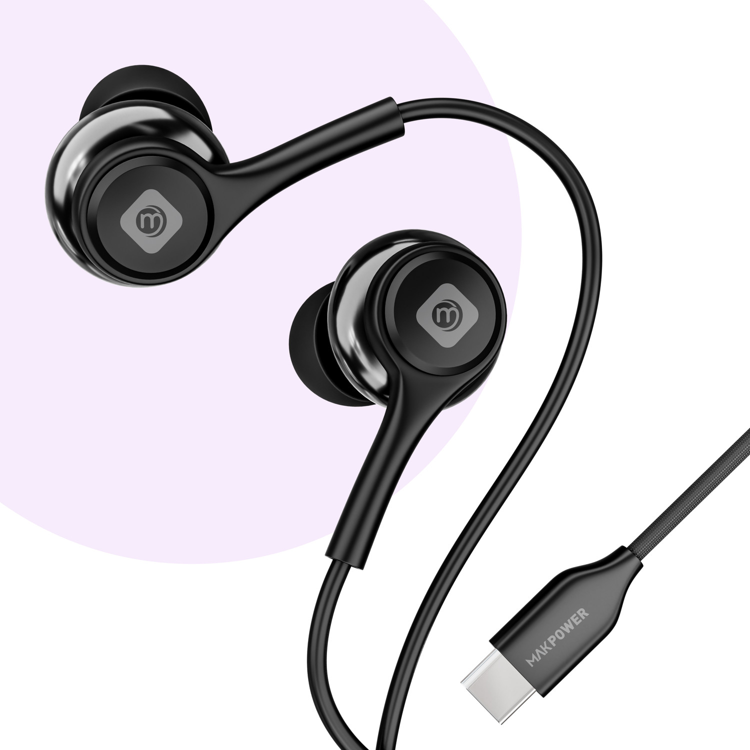Image of ORAIMO CONCH 2C DEEP BASS TYPE -C EARPHONE Wired Headset (Black, In the Ear)
