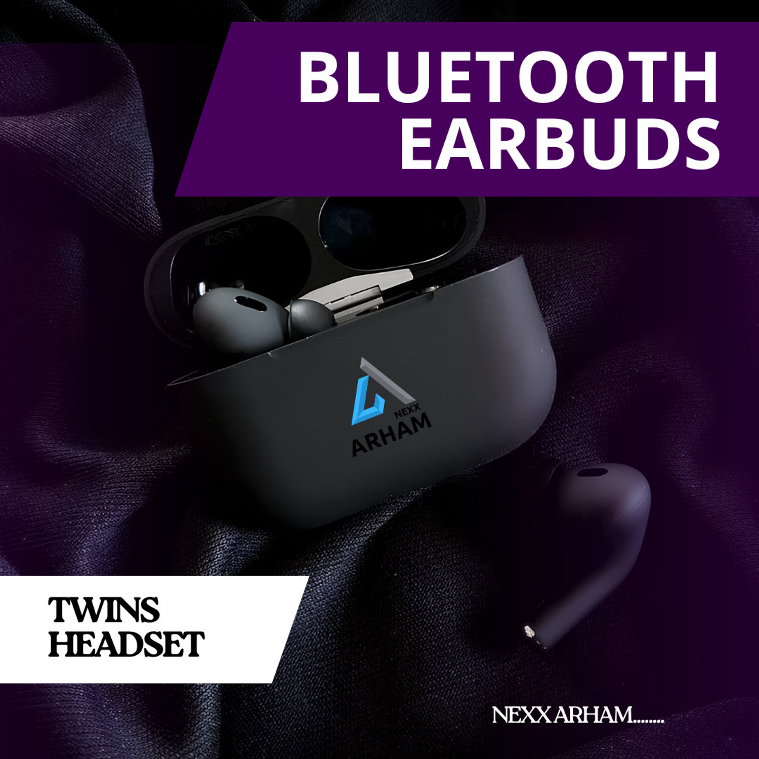 Image of BERTH Earbuds Z With 40 hours playtime, IPX5, 4 clear calling Enc mics, low latency Bluetooth Gaming Headset (Blue, True Wireless)