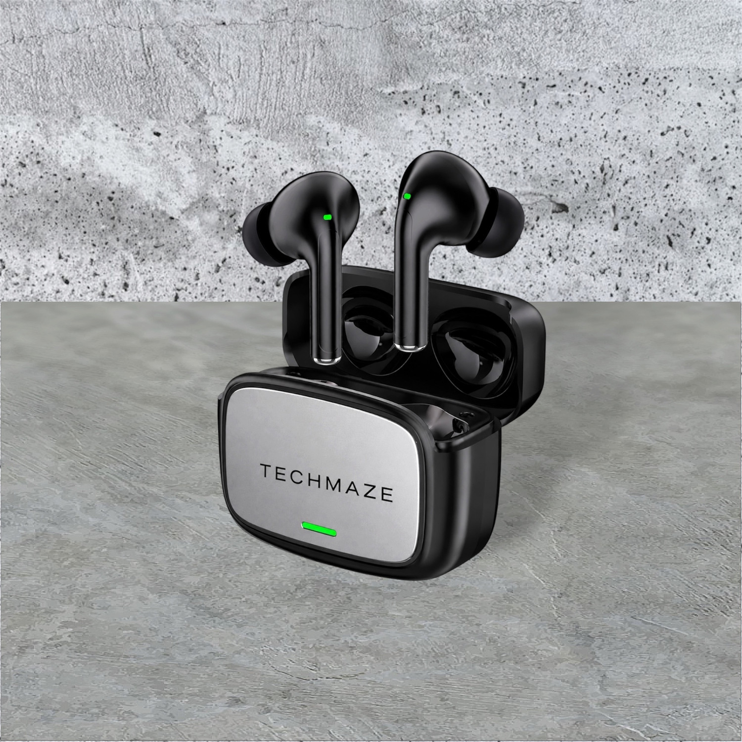 Image of TECHMAZE N o i s e Master Buds, Sound by Bose in-Ear Bluetooth Earbuds, Up to 49dB Q4 Bluetooth Headset (Black, True Wireless)