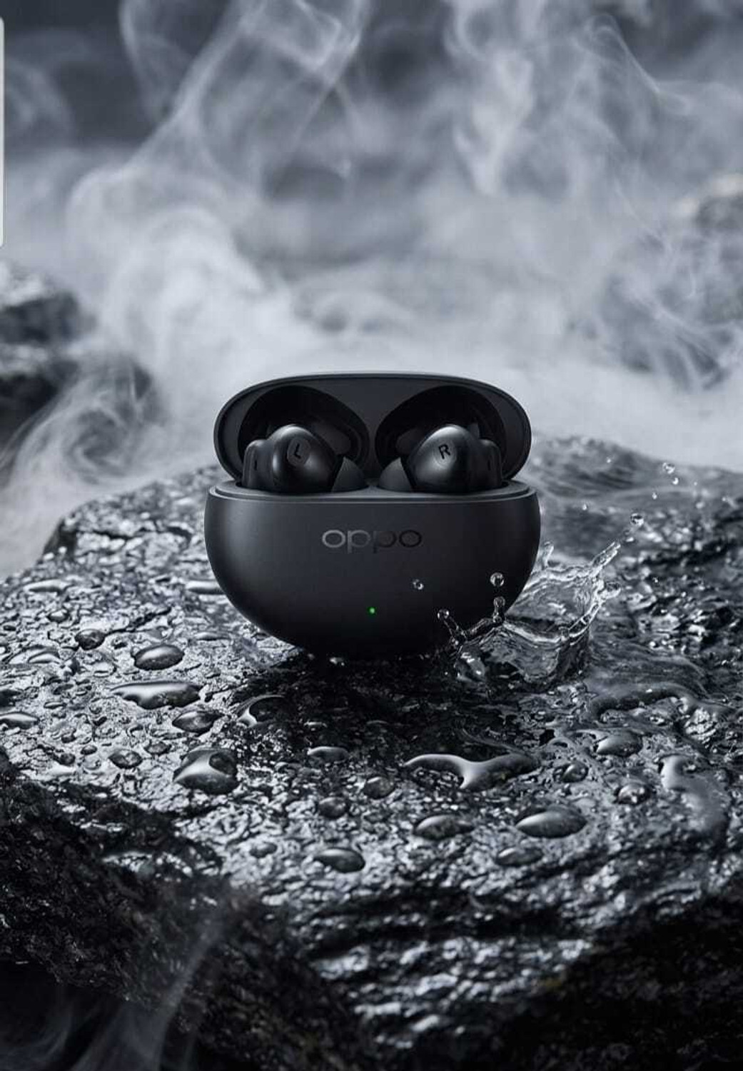 Image of OPPO Enco Buds3 Pro++ with ANC Bluetooth Headset (Midnight Black, True Wireless) Bluetooth Headset (Black, In the Ear)