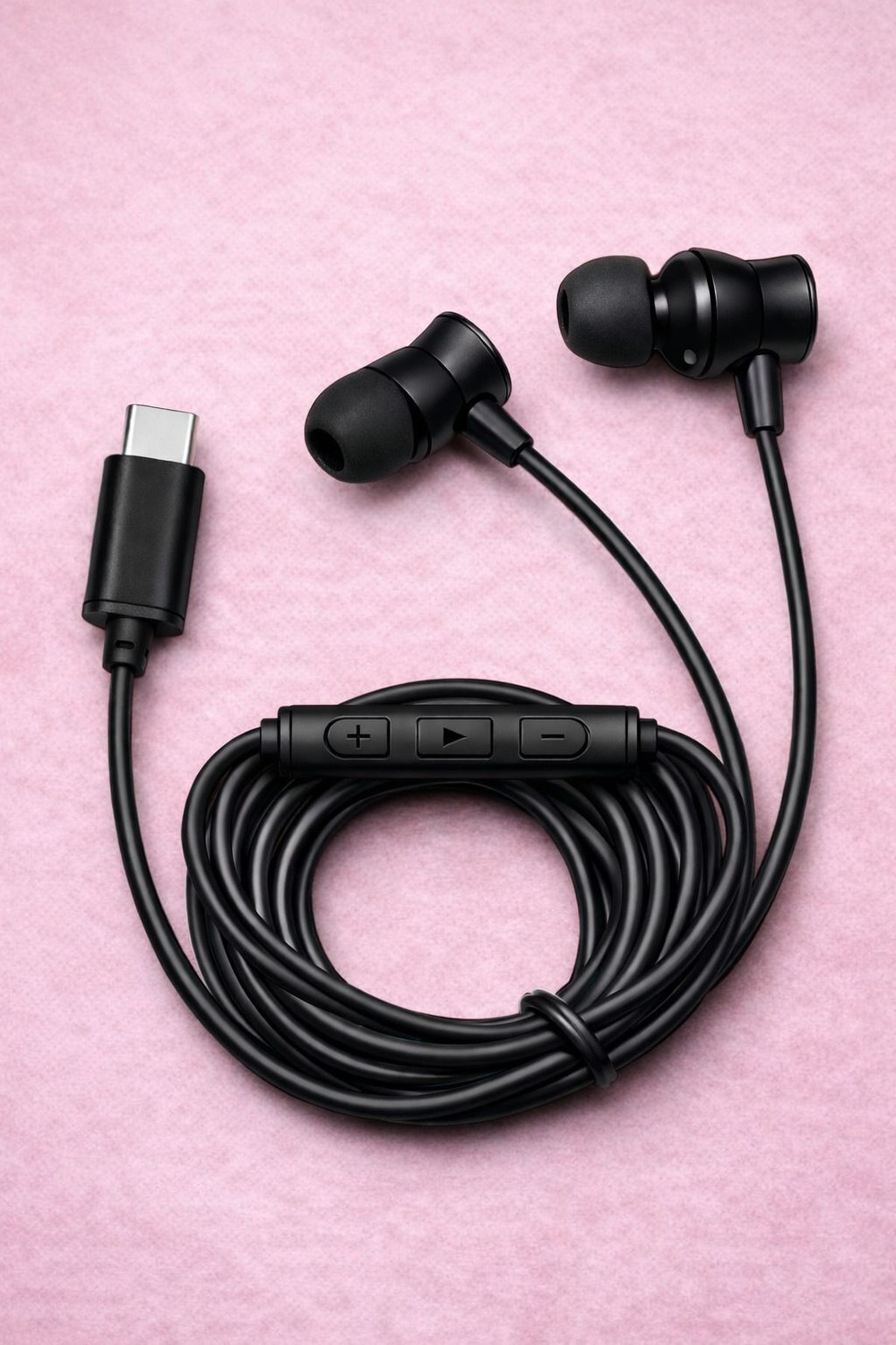 Image of Deeravia Type-C Earphone|ENC Mic| Premium Earphone| Magnetized Buds pro Phantom UBXP Wired Headset (Grey, In the Ear)