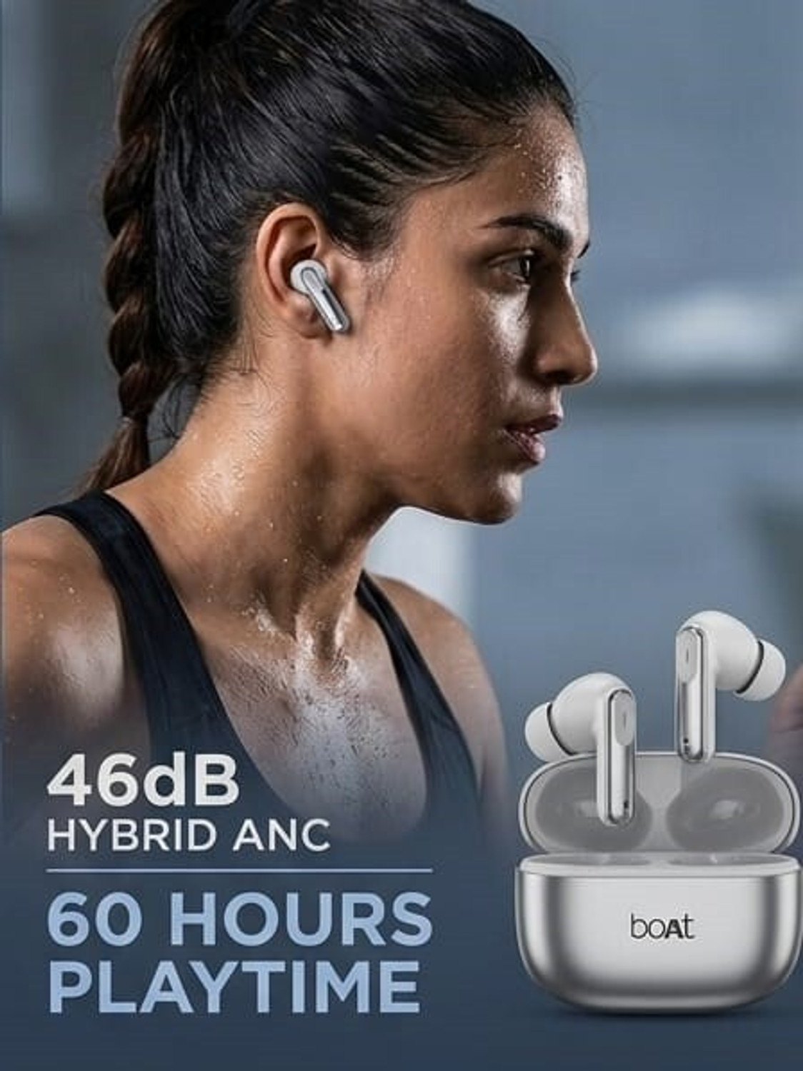 Image of NOZLER ORIGINAL Compatible with Bluetooth Headset Oneplus Buds 2R-54 Bluetooth Gaming Headset (White, In the Ear)