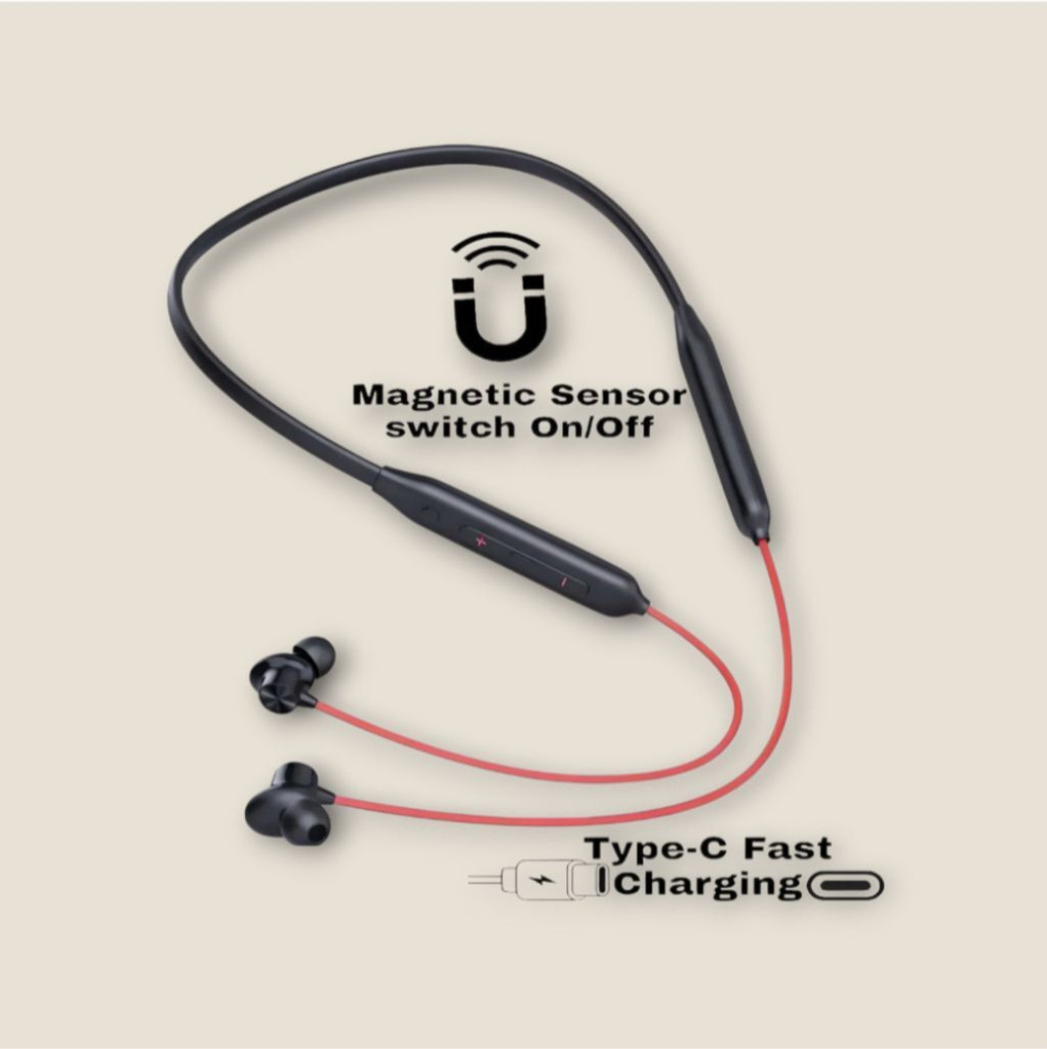 Image of house of common Wireless Gaming Headset with Bluetooth, Foldable Frame, and Mic 3Q Bluetooth & Wired Headset (Black, On the Ear)