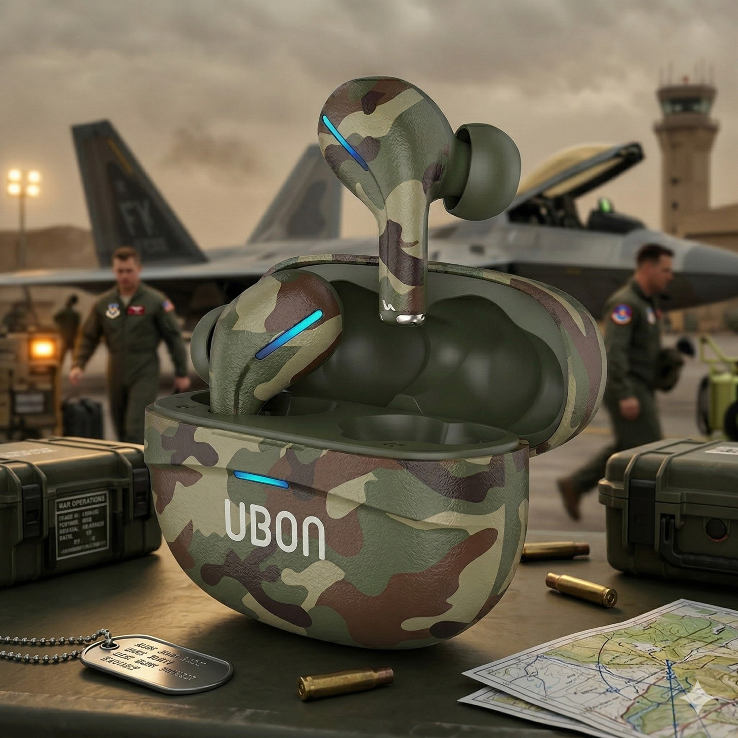Image of EARBASS CL-35 Jet Charging 100 Hr Playtime, High Bass, Low Latency, Gaming & Calling Bluetooth Headset (Blue, Black, Green, True Wireless)
