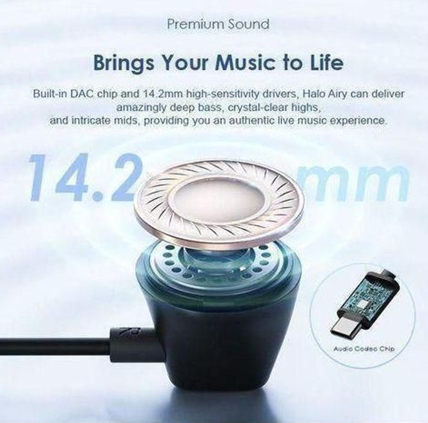 Image of ORAIMO CONCH 2C DEEP BASS TYPE -C EARPHONE Wired Headset (Black, In the Ear)