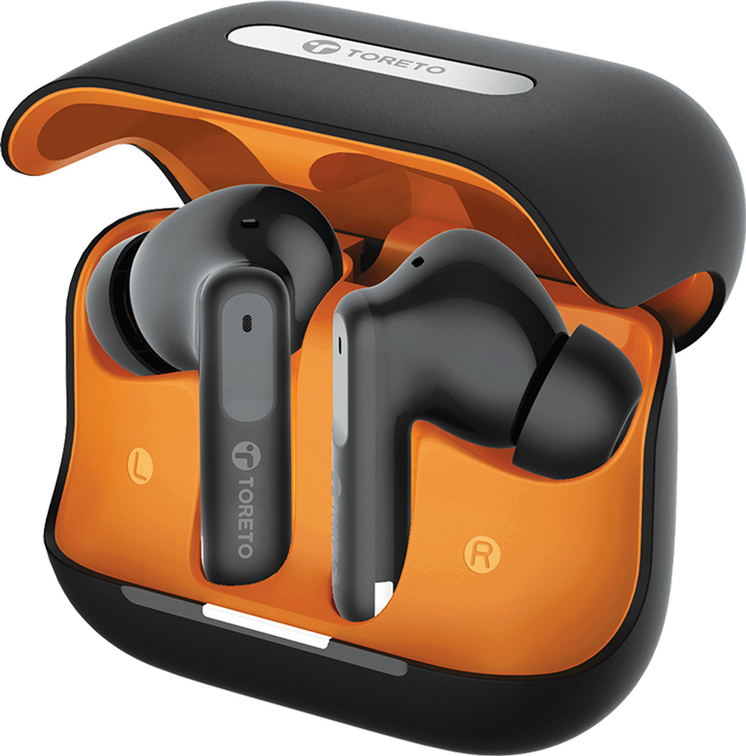 Image of Tecmarx Vibe Wireless Earbuds 30H Playtime, Deep Bass, Clear Sound Bluetooth Bluetooth Headset (Black, True Wireless)