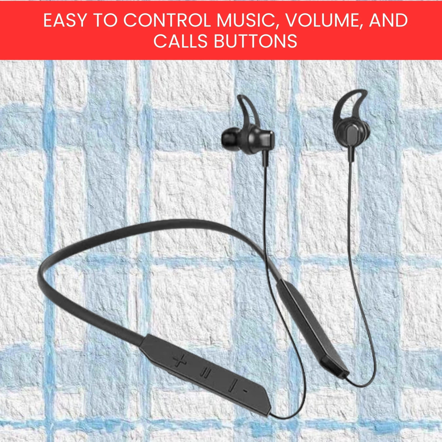 Image of Lynacz Original Compatible for OnePlus Z3 Wireless Neckband Bluetooth Earphones (Red) | ANC Bluetooth Headset (28 Hours Battery | Type-C Fast Charging | Dual Pairing, In the Ear)