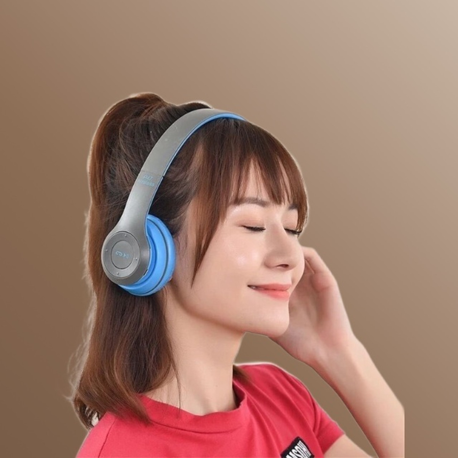 Image of VardaanEnt Multicolour-Gaming P47 Wireless Portable Sports Headphones Stereo VE-199 Bluetooth Headset (Multicolor, On the Ear)
