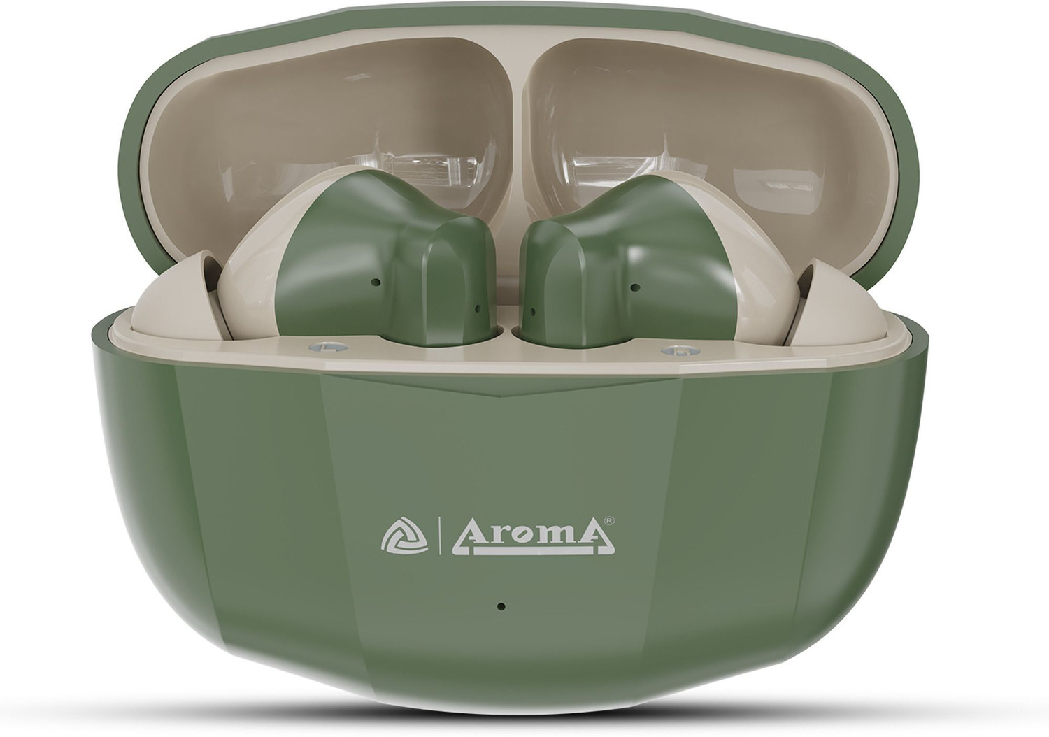 Image of Aroma NB121 Pro Pods Upto 40 Hours Playtime* Type C Fast Charging Dual Pairing Earbuds Bluetooth Headset (Crystal White, True Wireless)