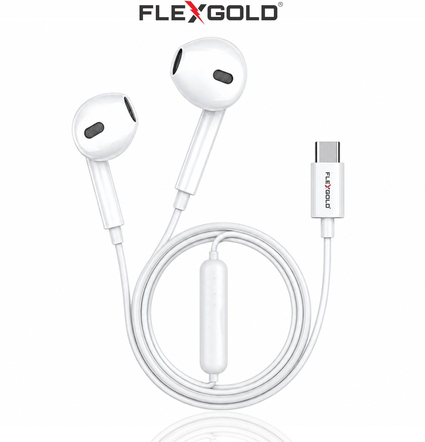 Flex Gold Type-C In-Ear Wired Earphone - Image 6