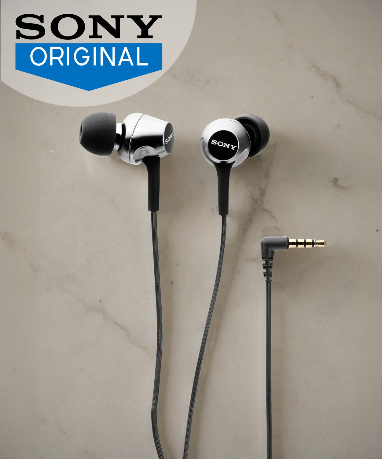 Sony EX255AP In-Ear Wired Headset (Black) - Image 1
