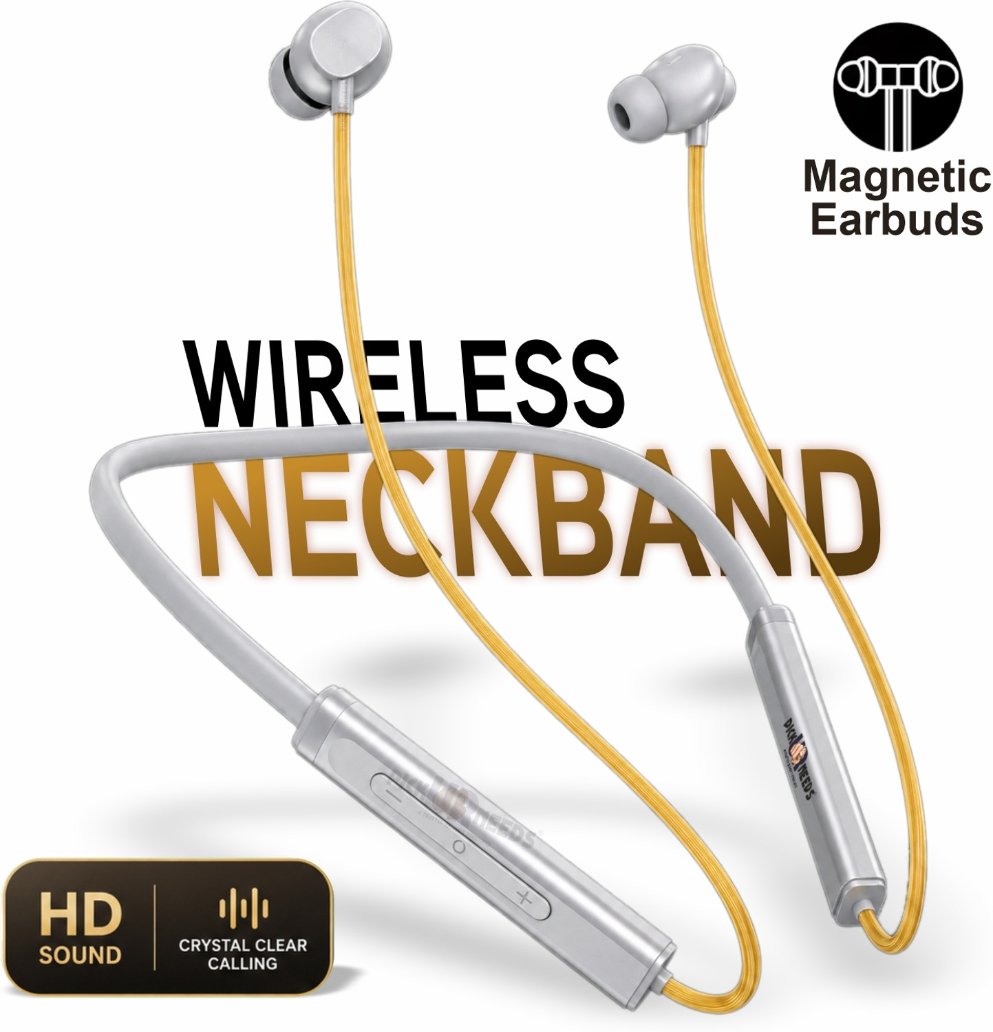 Image of Lynacz Original Buds 4 Bluetooth Earbuds with Mic Compatible with oneplus Earbuds Bluetooth Headset (Grey, True Wireless)