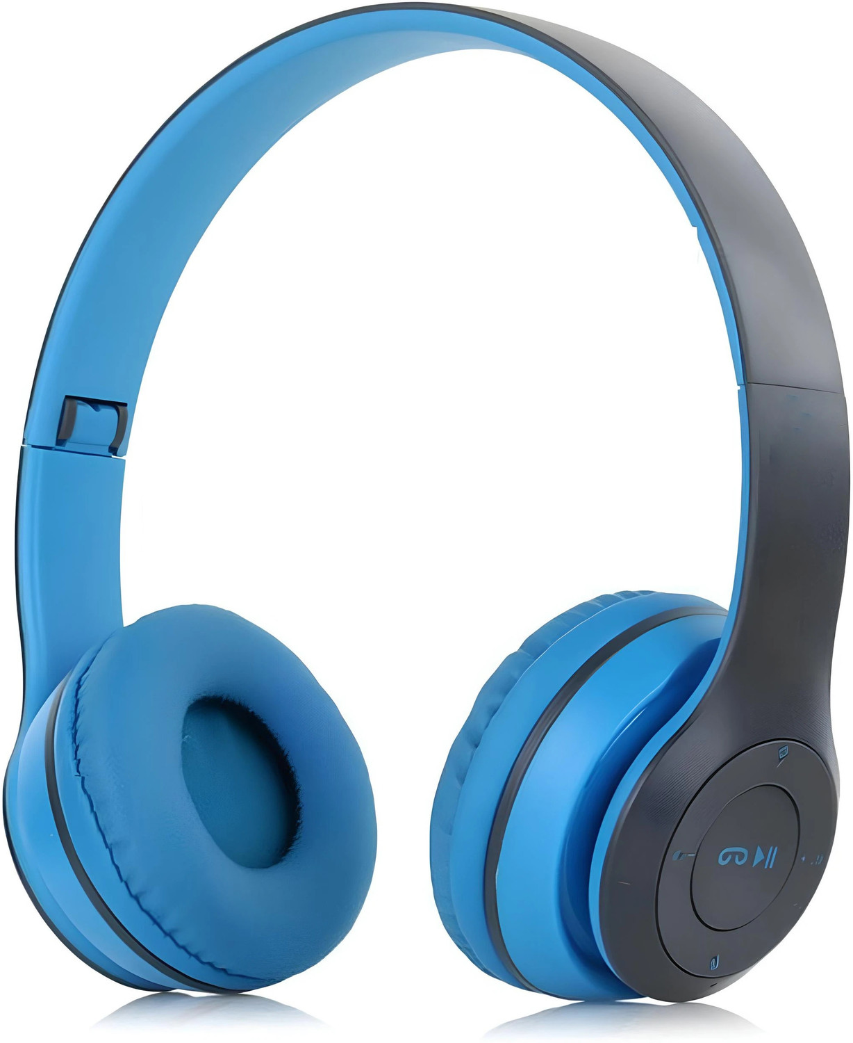 Image of house of common Wireless Gaming Headset with Bluetooth, Foldable Frame, and Mic 3Q Bluetooth & Wired Headset (Black, On the Ear)