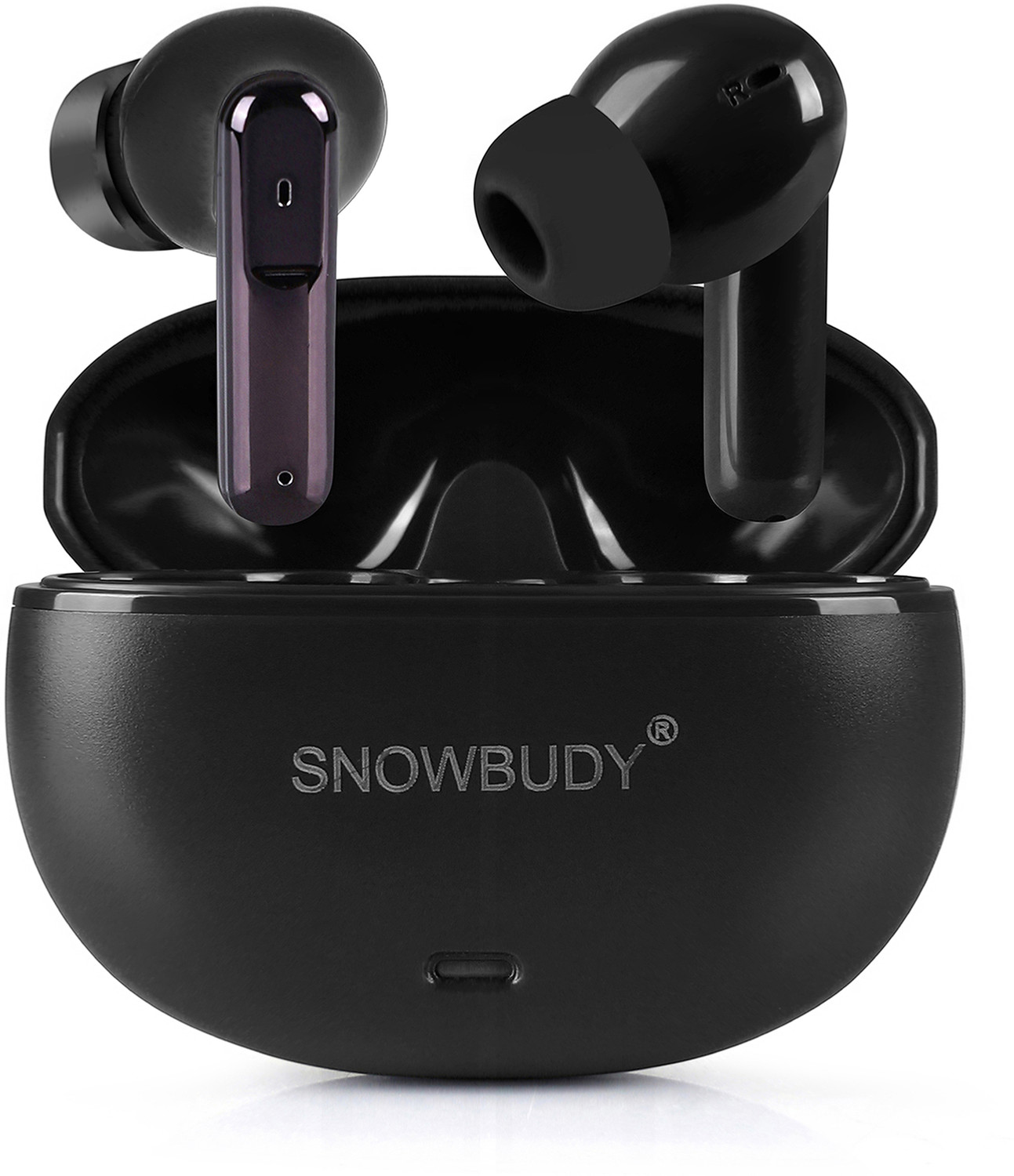 Image of snowbudy SB-895 with 25dB ANC,12.4mm Dynamic Bass Drivers,48Hrs Playback, BT5.4, IP55-14 Bluetooth Gaming Headset (Yellow, Black, True Wireless)