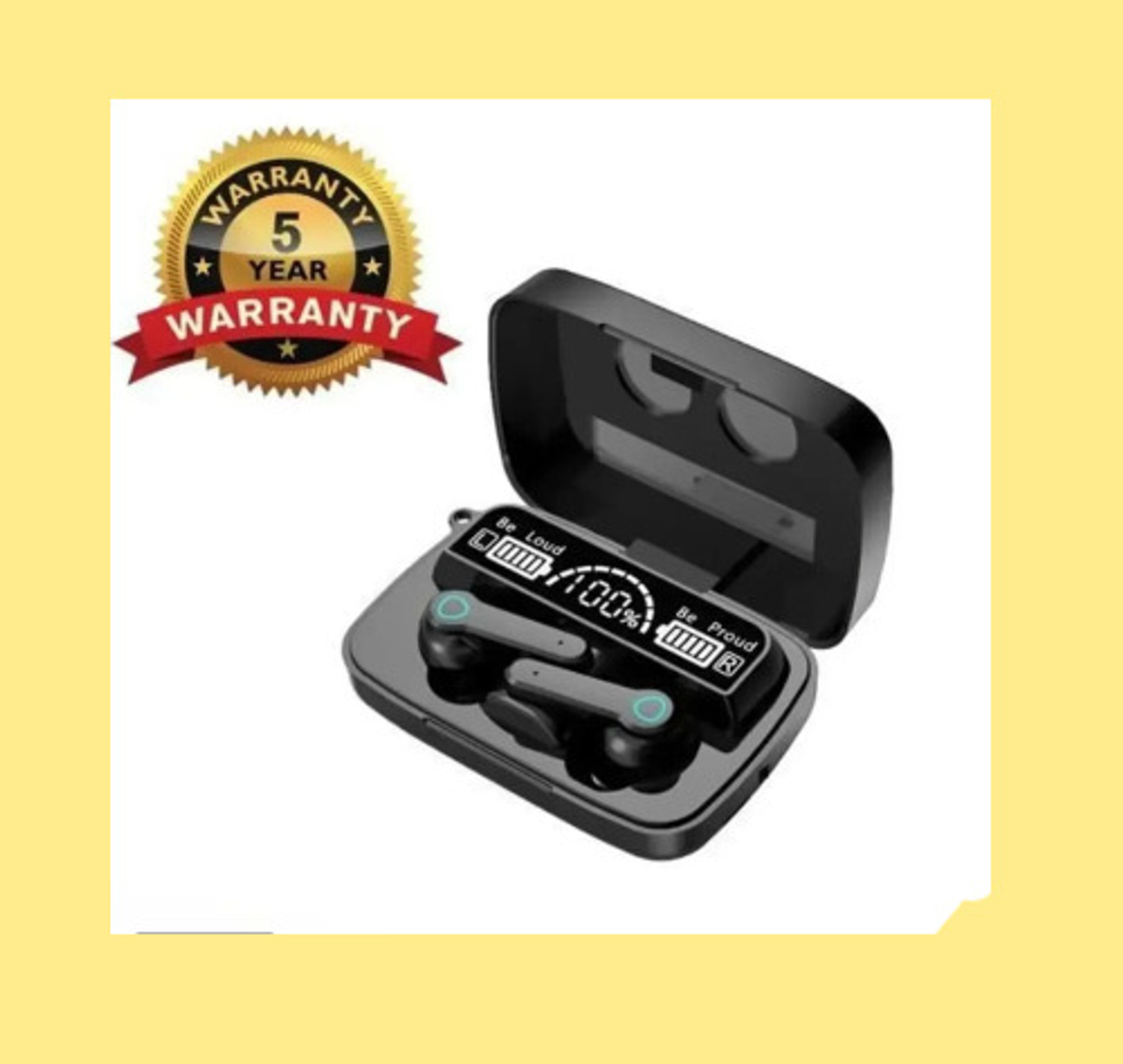 Image of SUPRONICS M19 EARBUDS CUM POWERBANK WITH TORCH DD17 Bluetooth Headset (Black, True Wireless)