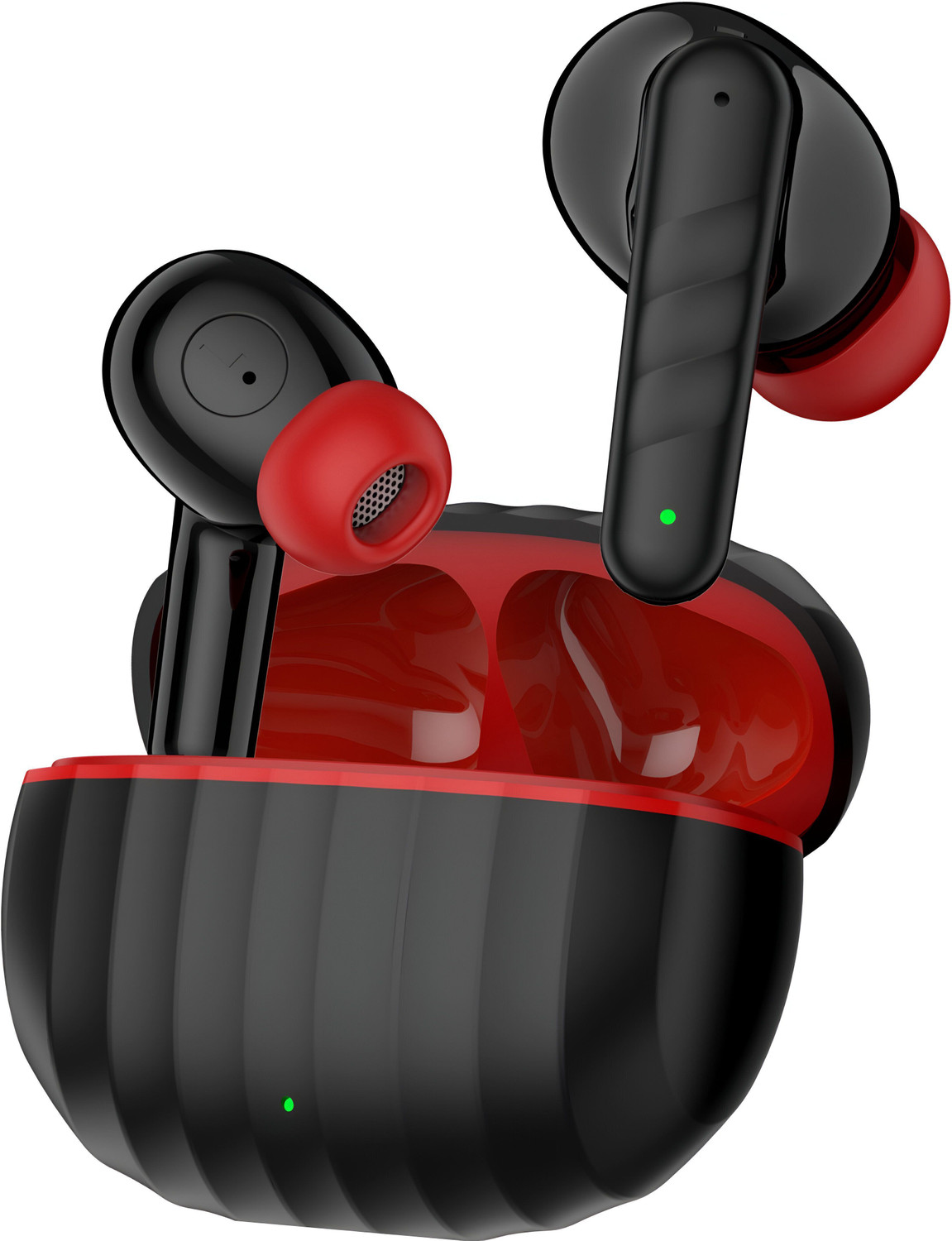 Image of Griffy Original Bluetooth Neckband Z2 - Dual Device Connection, 45dB, Type-C Charging Bluetooth Headset (Red, In the Ear)
