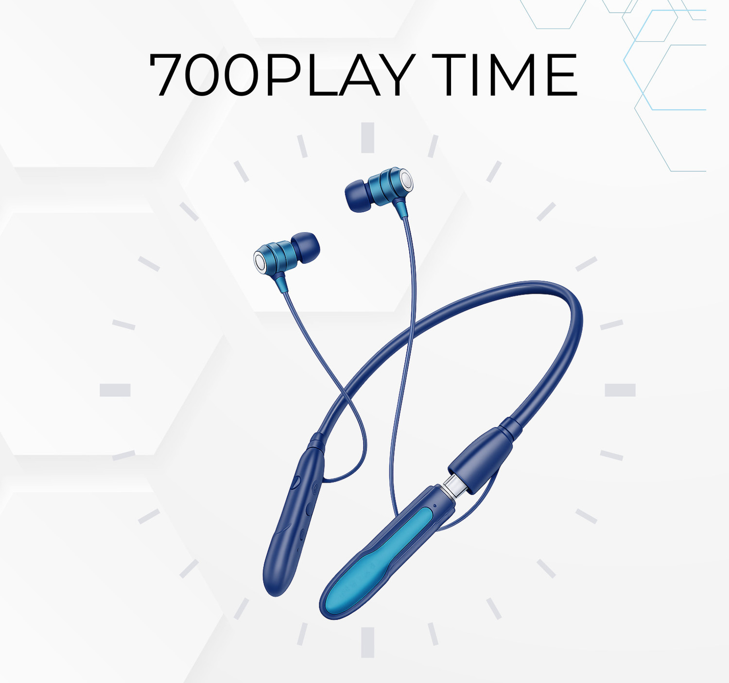 Image of Lynacz original wireless neckband for Boat Niravana 576 Bluetooth Headset (Blue, In the Ear)