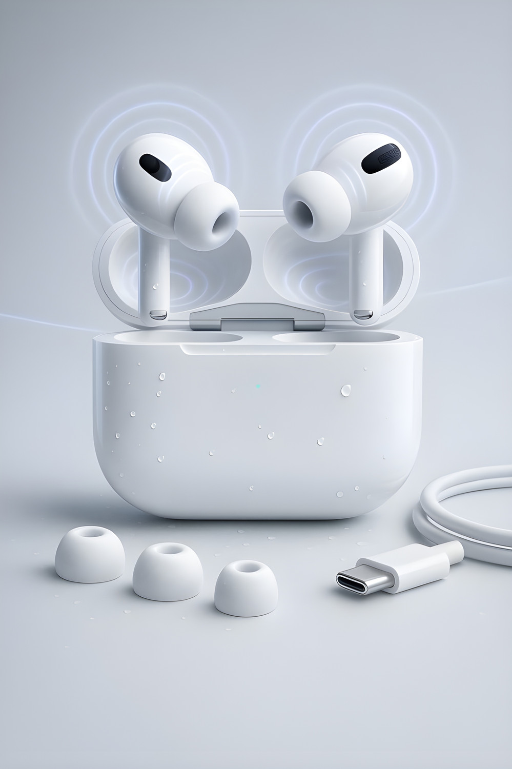 Image of Fire-Boltt Aero Drift TWS Earbuds, Custom EQ Profiles 50H Battery Display Case Quad Mic ENC Bluetooth Headset (White, True Wireless)