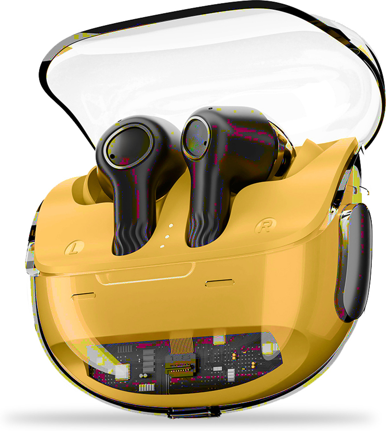 Image of THANVIKA TECH BUDS 111v2 TWS Bluetooth Headset (Black, True Wireless)