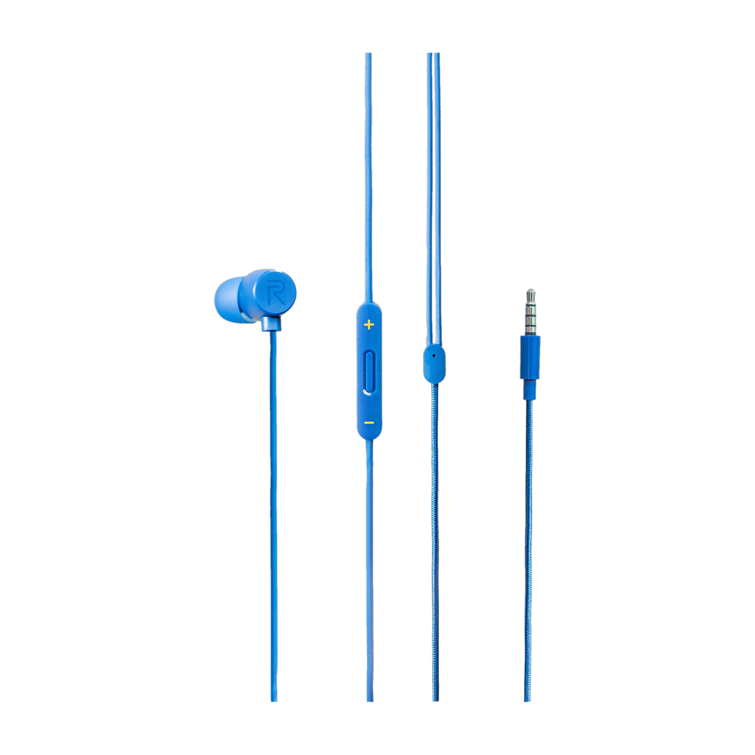 Image of AYNEXS ORIGINAL for Realme Buds 2 Neo Wired Earphones with Mic, 11.2mm Bass Driver, Tangle-Free Wired Headset (Black, In the Ear)