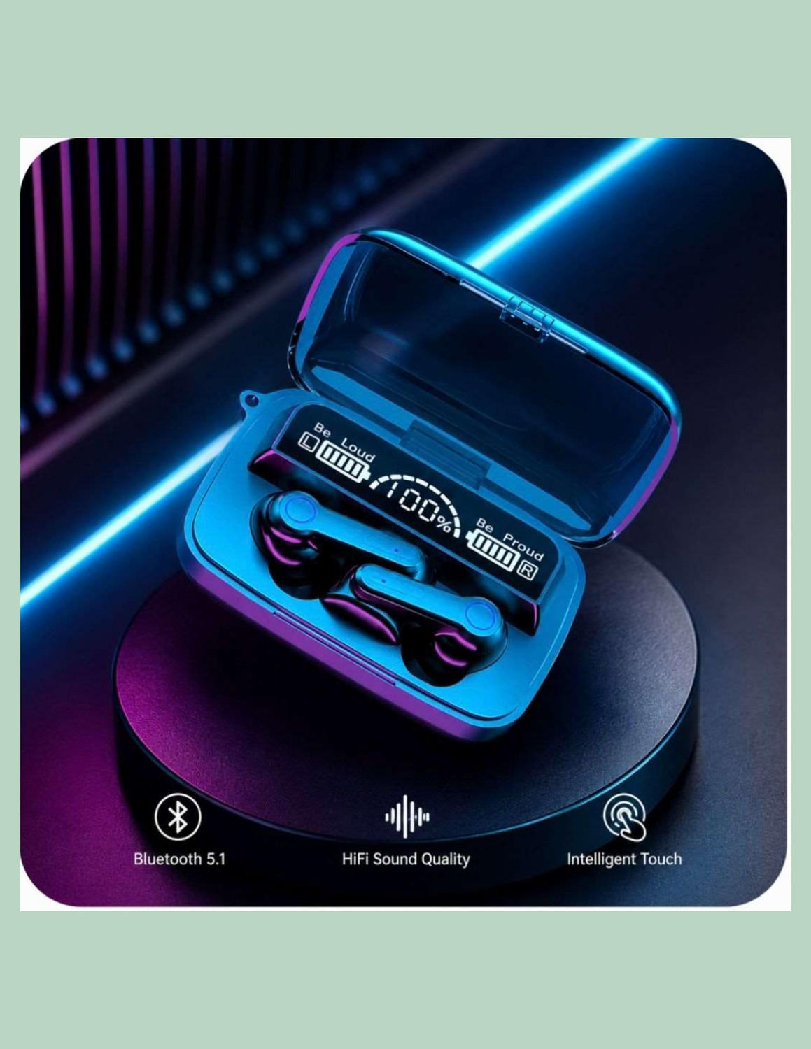 Image of OnePIus Nord Buds 3r TWS Earbuds up to 54 hours PIayback Bluetooth Headset (Aura Blue, True Wireless)
