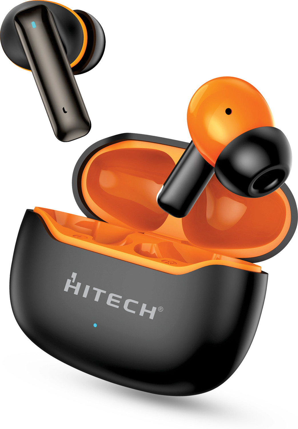 Image of HITECH HT-56 Metal Dual Power Bluetooth Wireless Neckband Bluetooth Headset (Green, True Wireless)
