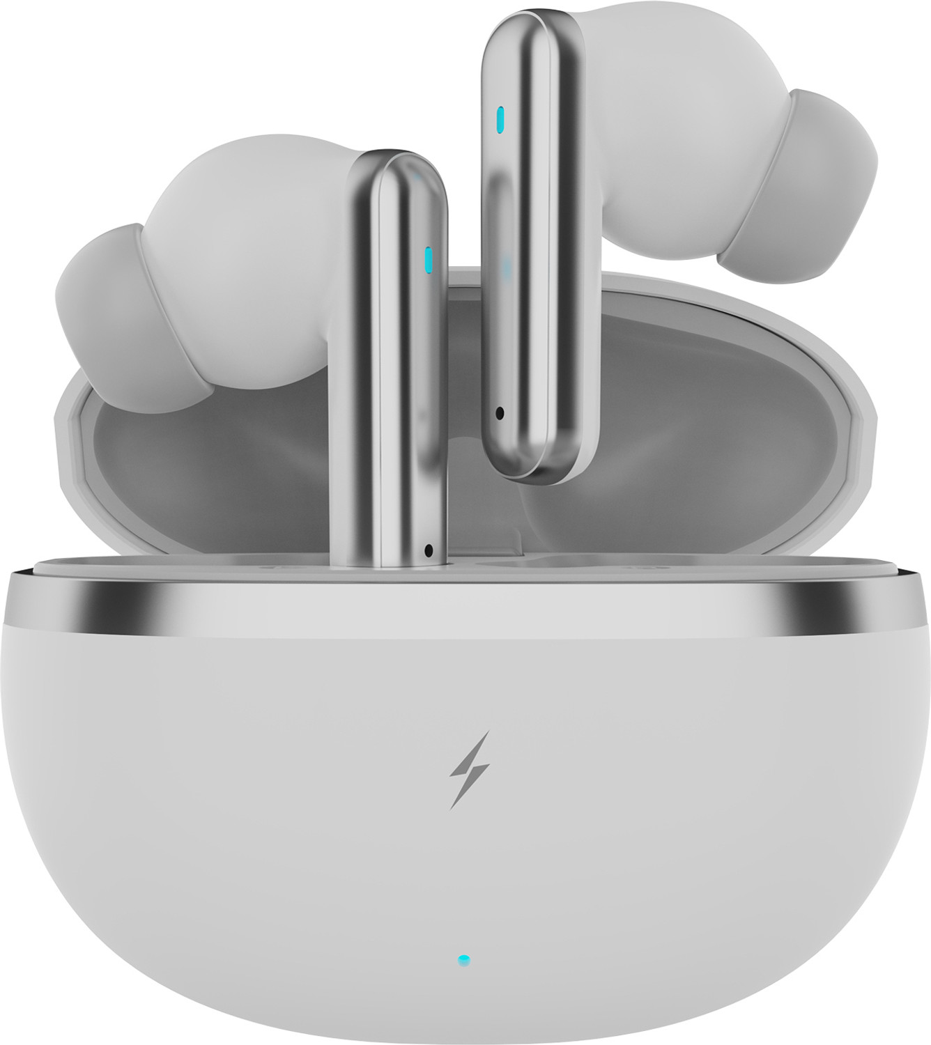 Image of Fire-Boltt Aero Luxe TWS Earbuds, Custom EQ Profiles, 50H Battery, Quad Mic ENC, BT 5.4 Bluetooth Headset (Polar White, True Wireless)