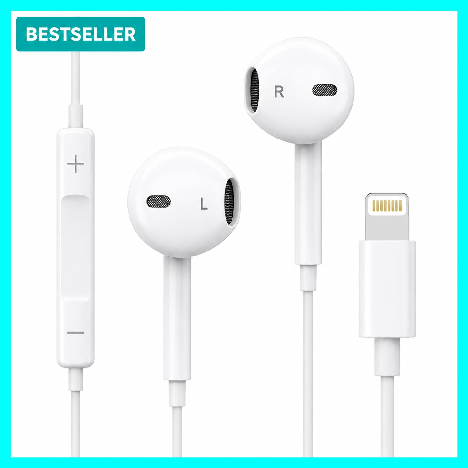 Image of APL Earpods (USB-C) Wired Headset (White, In the Ear) Wired Headset (White, On the Ear)