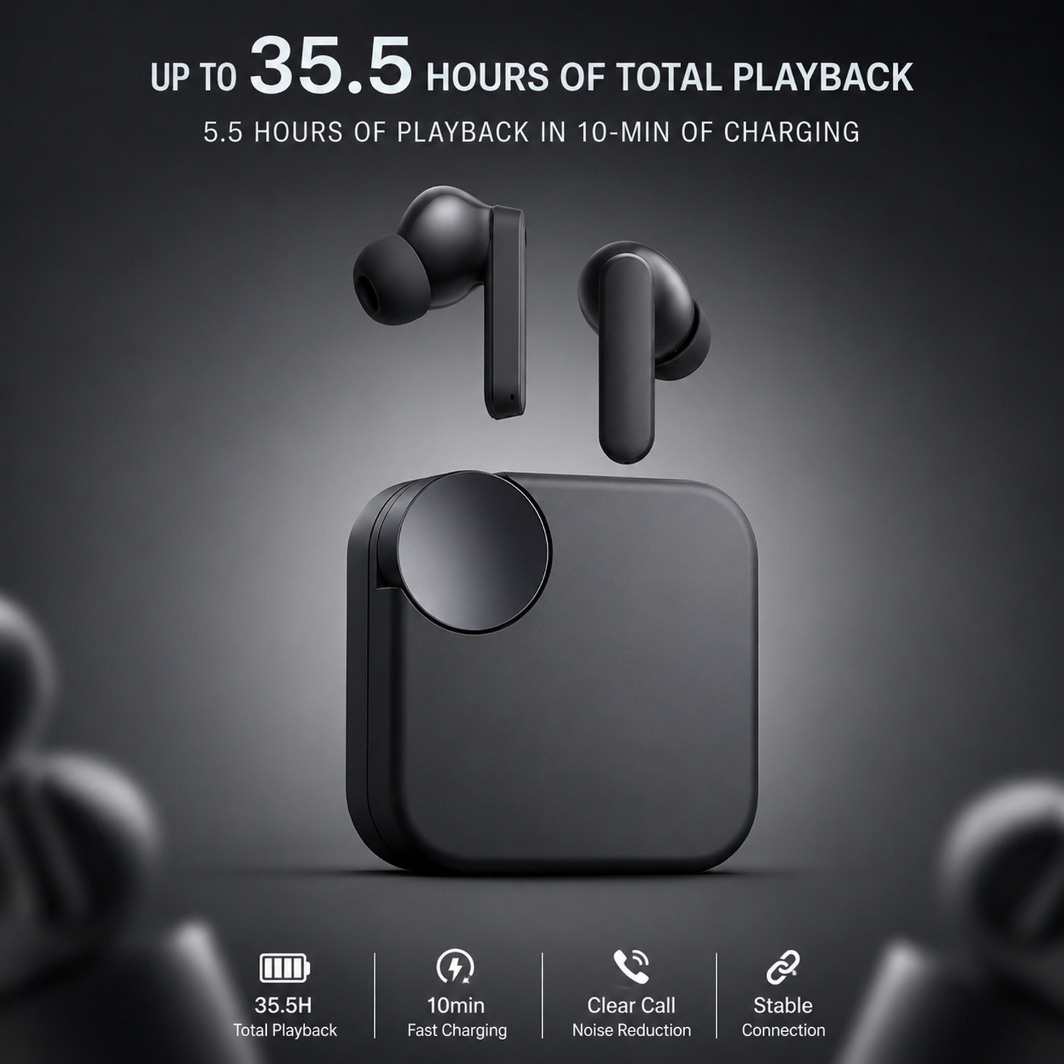 Xnotch नोच CMF Black Headset - Image 1