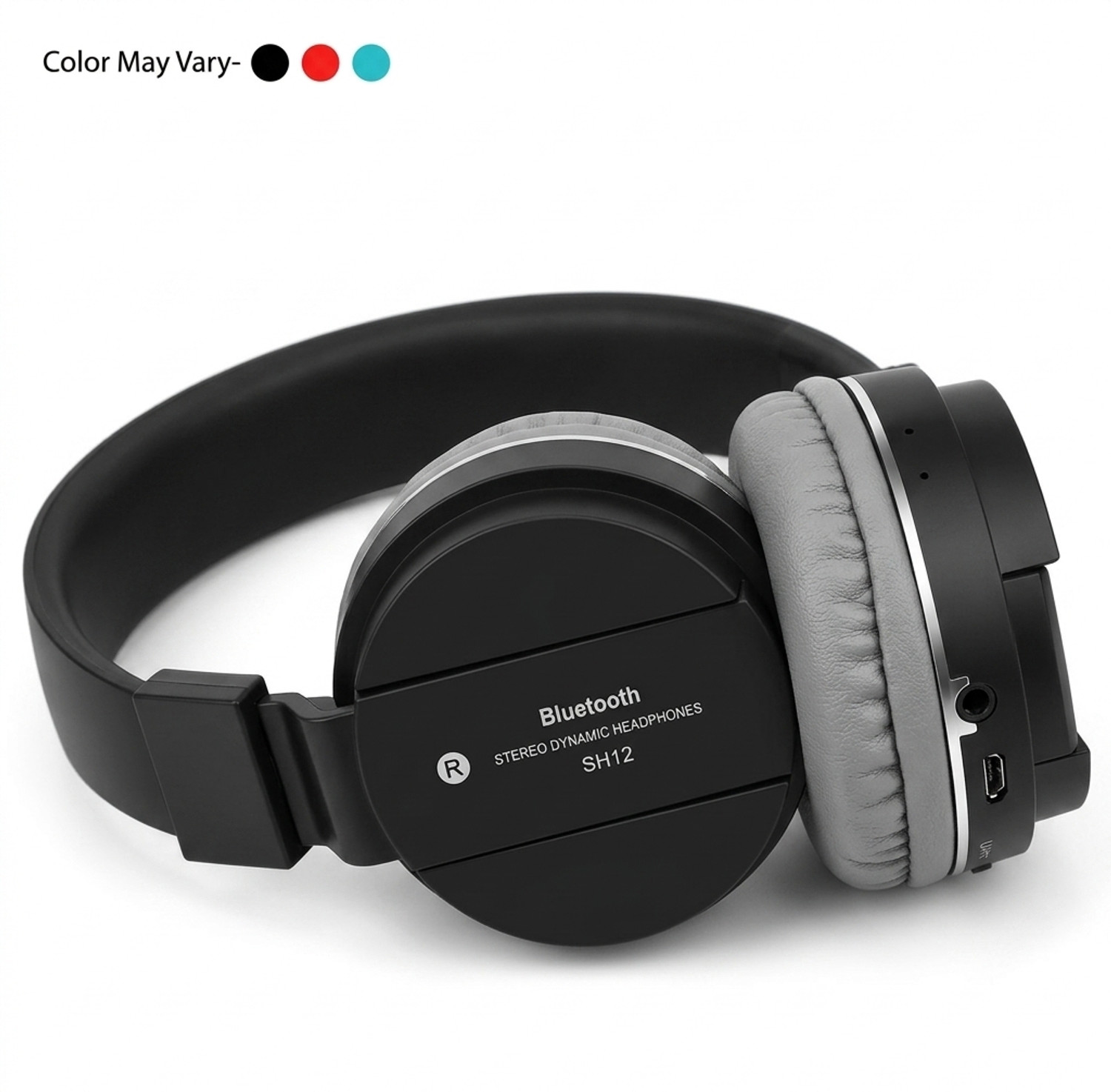 Image of ShreeVistaar Wireless Bluetooth Over Ear Headphones Foldable for Music Bluetooth Headset (Black, On the Ear)
