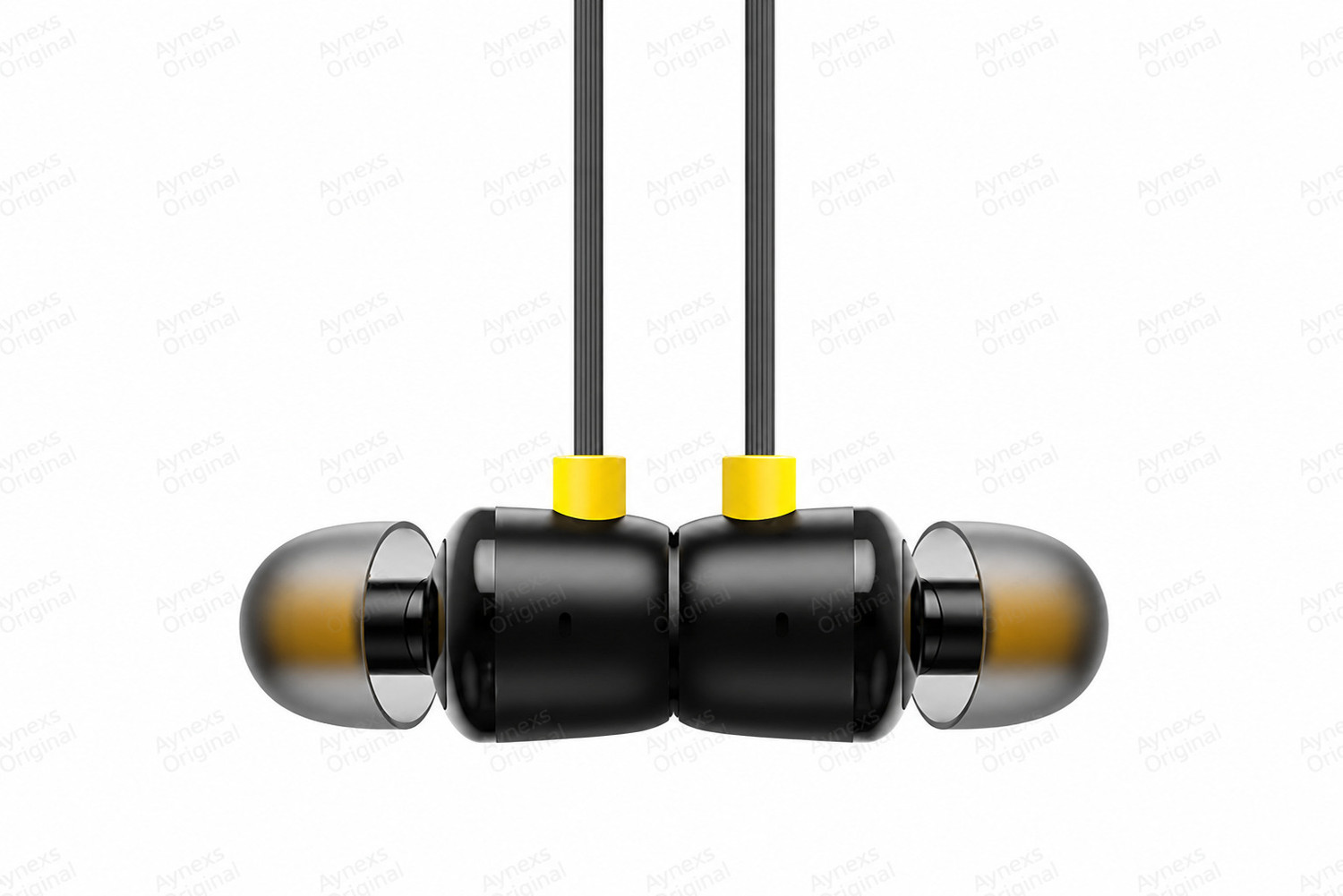 Image of AYNEXS ORIGINAL for Realme Buds 2 Neo Wired Earphones with Mic, 11.2mm Bass Driver, Tangle-Free Wired Headset (Black, In the Ear)