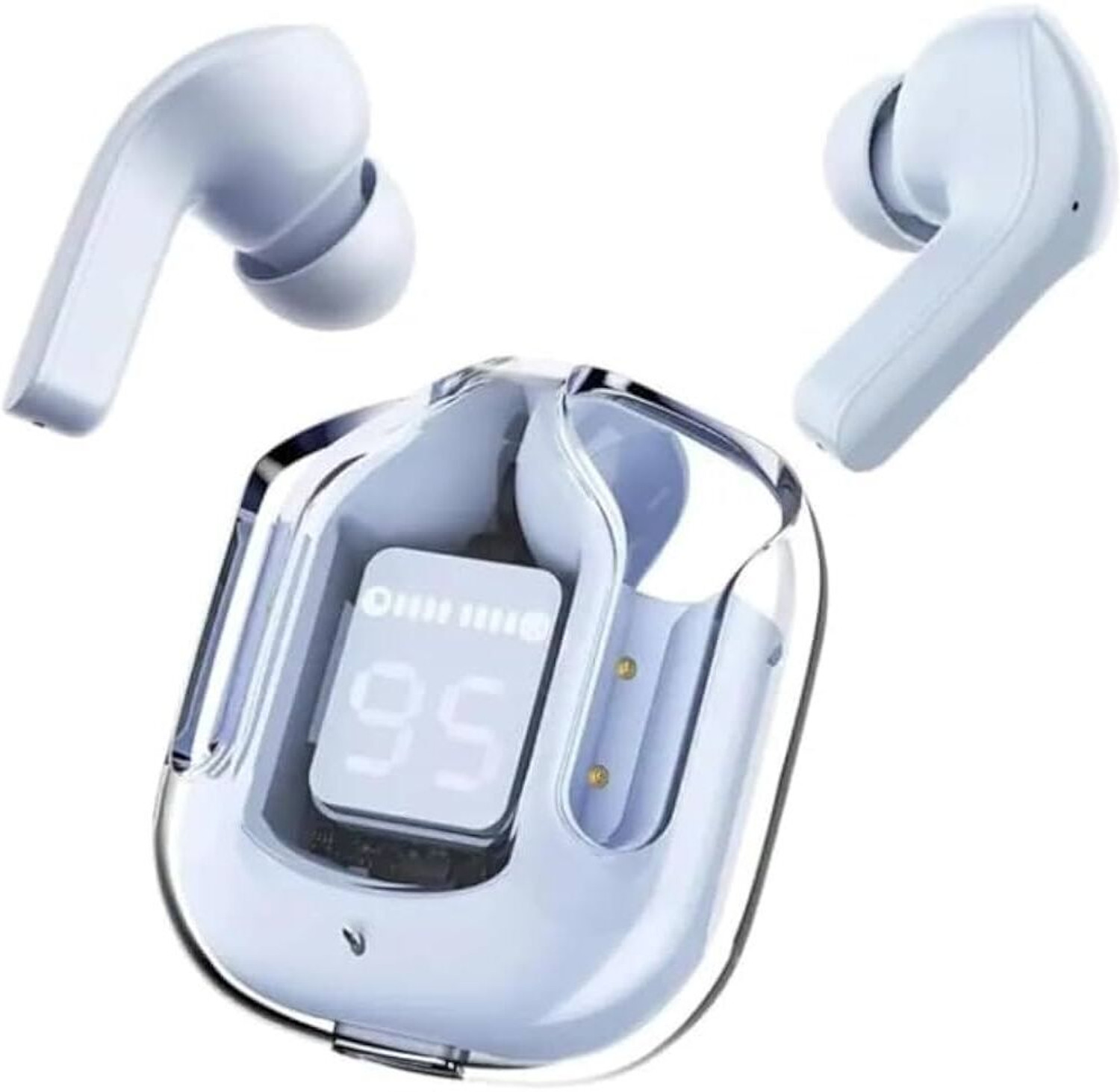 Image of Thirty First Truly Wireless Bluetooth Earbuds 3 Pro with up to 32dB Active Noise Cancellation Bluetooth Headset (Blue, In the Ear)