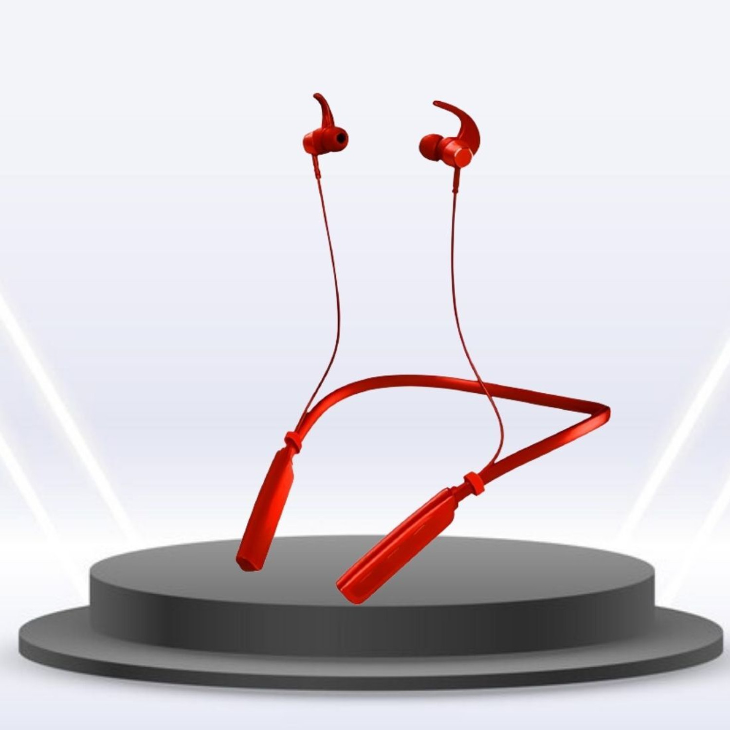 Image of GHEREL Original Advanced Compatible For Z3 Wireless Earphones Heavy Bass Bluetooth Bluetooth Headset (Neckband with Drivers with Smart Pairing (RED), In the Ear)