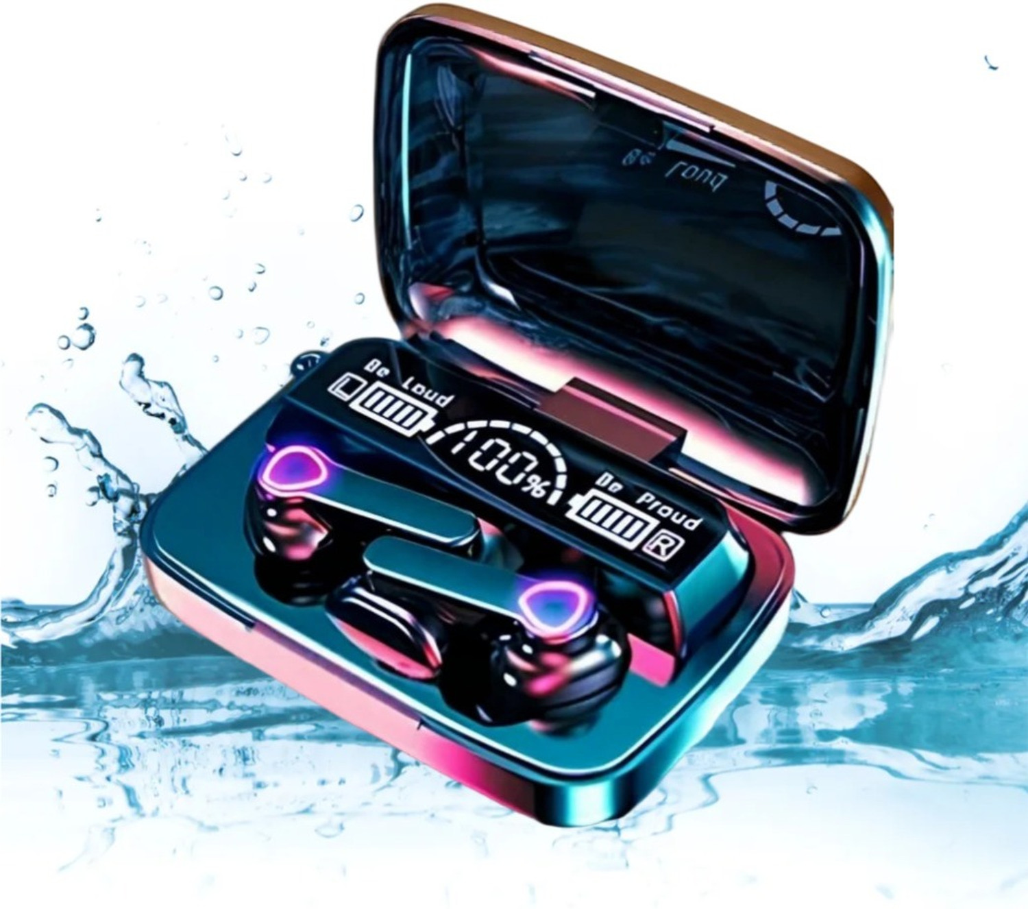 Image of SUPRONICS M19 EARBUDS CUM POWERBANK WITH TORCH DD17 Bluetooth Headset (Black, True Wireless)