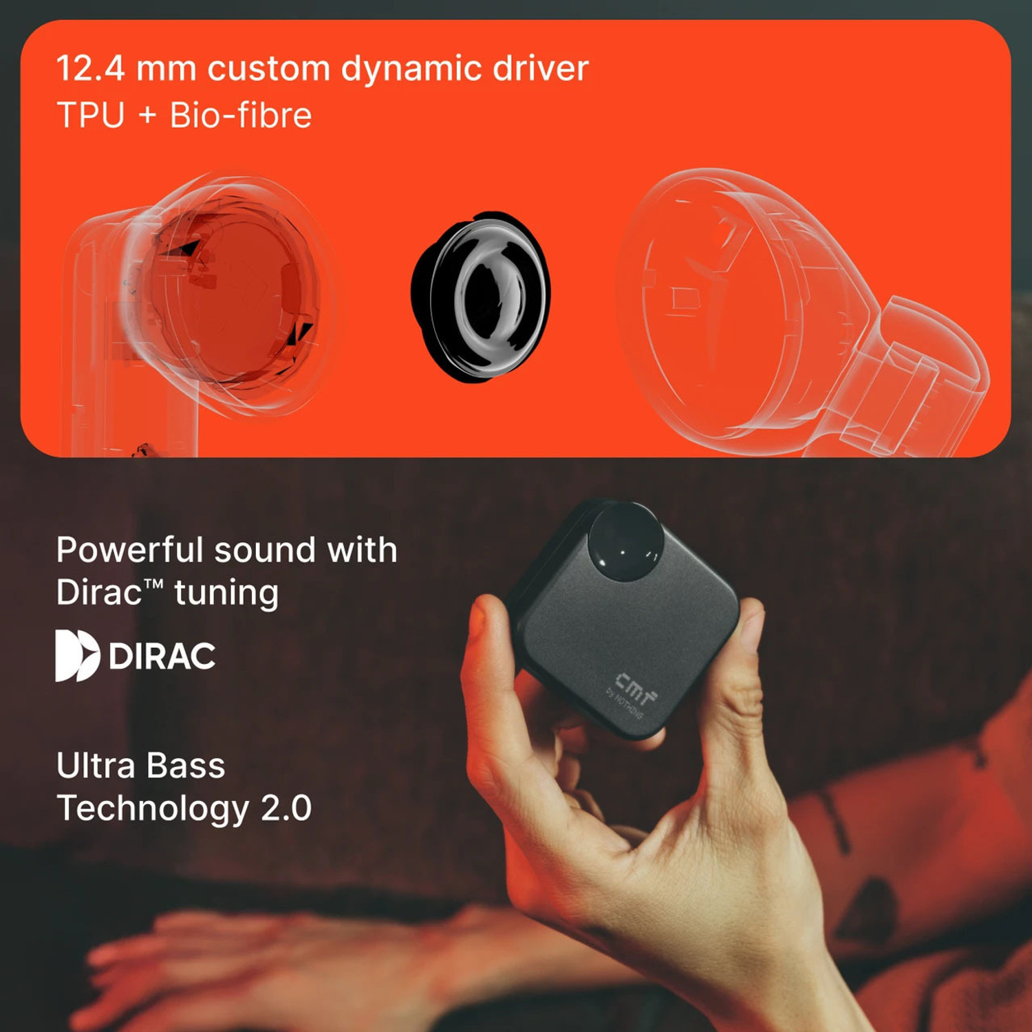 Image of TRIGGR Buds 2A TWS 40H Playtime BT 5.3 ENC Mic AJC Bluetooth Headset (Black, True Wireless)