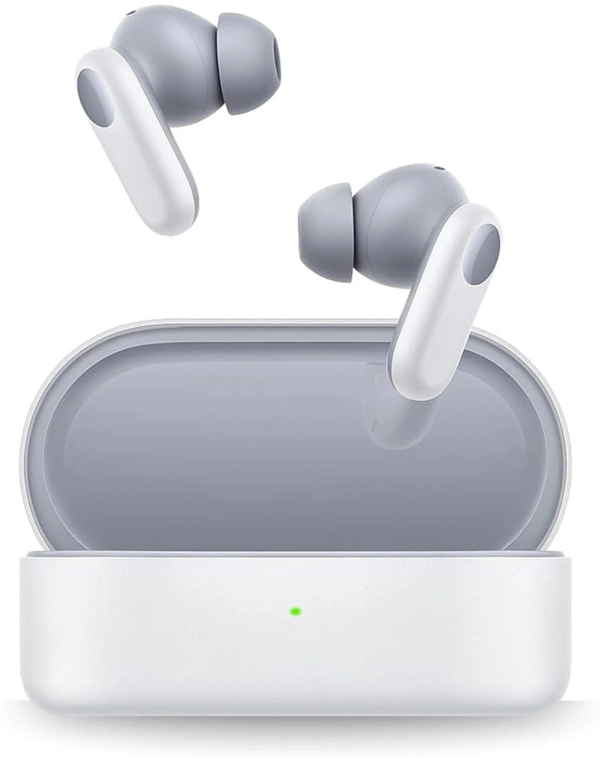 Image of Lynacz Original Buds 2R Wireless Earbuds - 12.4mm Drivers, Bluetooth Headset (Long 38H Battery, Quad Mic ENC, IP55 - White, In the Ear)