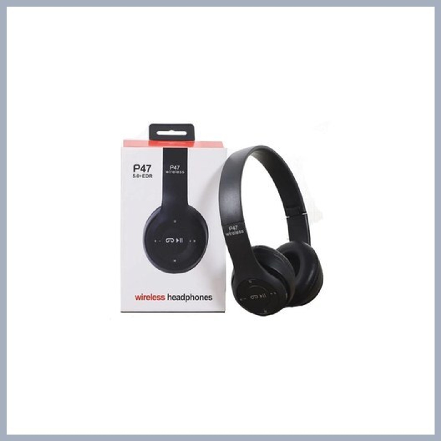 Image of RUHIZEN P9 Plus Wireless On Headphones Deep Bass with Microphone1 Bluetooth Headset (Black, On the Ear)