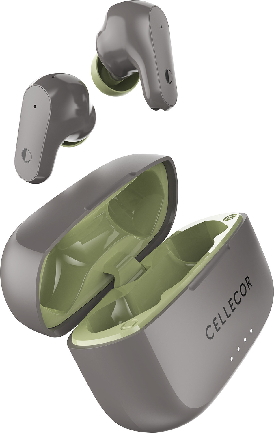 Image of Cellecor BroPods CB22 TWS With 45 Hrs, ENC, 13mm Driver, BT v5.1, Voice Assistant, IPX4 Bluetooth Headset (White, True Wireless)