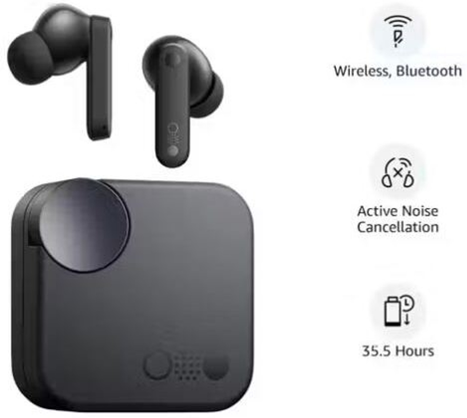 Image of ENDEFO Enbuds14 Bluetooth Headset (Black, True Wireless)