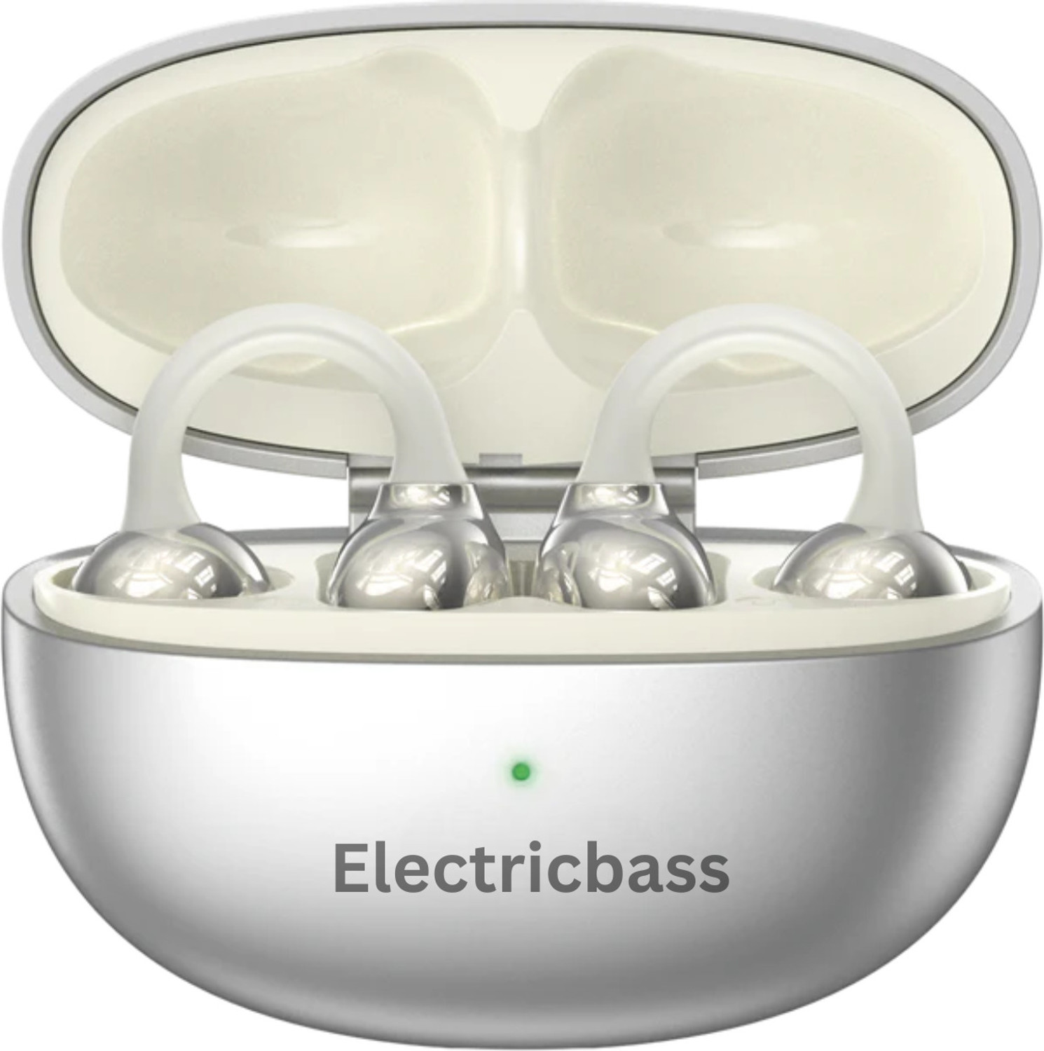 Image of electricbass J39 Bluetooth Wireless Earbuds with 32h playtime Grey Bluetooth Headset (Silver, True Wireless)