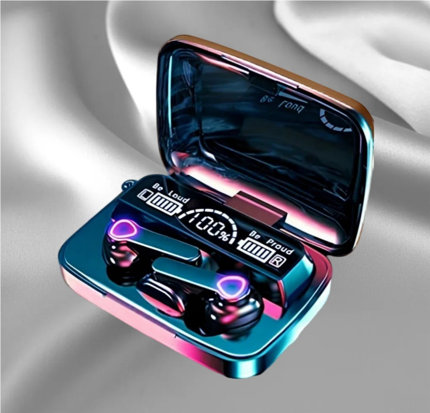 Image of SUPRONICS M19 EARBUDS CUM POWERBANK WITH TORCH DD17 Bluetooth Headset (Black, True Wireless)