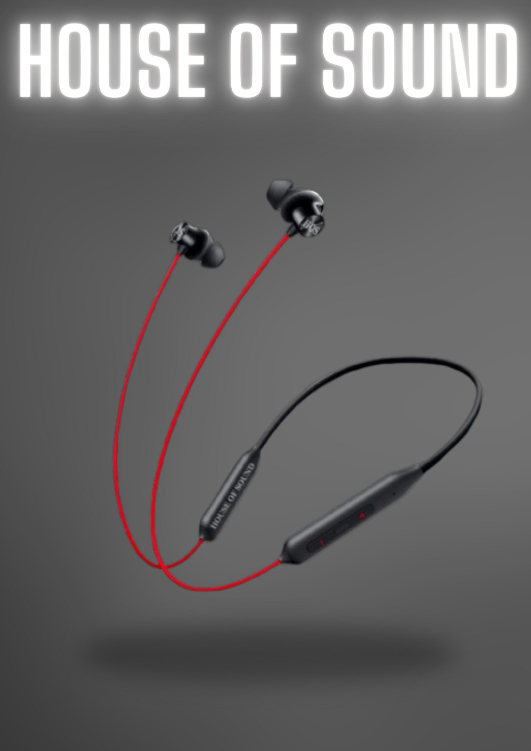 Image of Griffy Original Bluetooth Neckband Z2 - Dual Device Connection, 45dB, Type-C Charging Bluetooth Headset (Red, In the Ear)